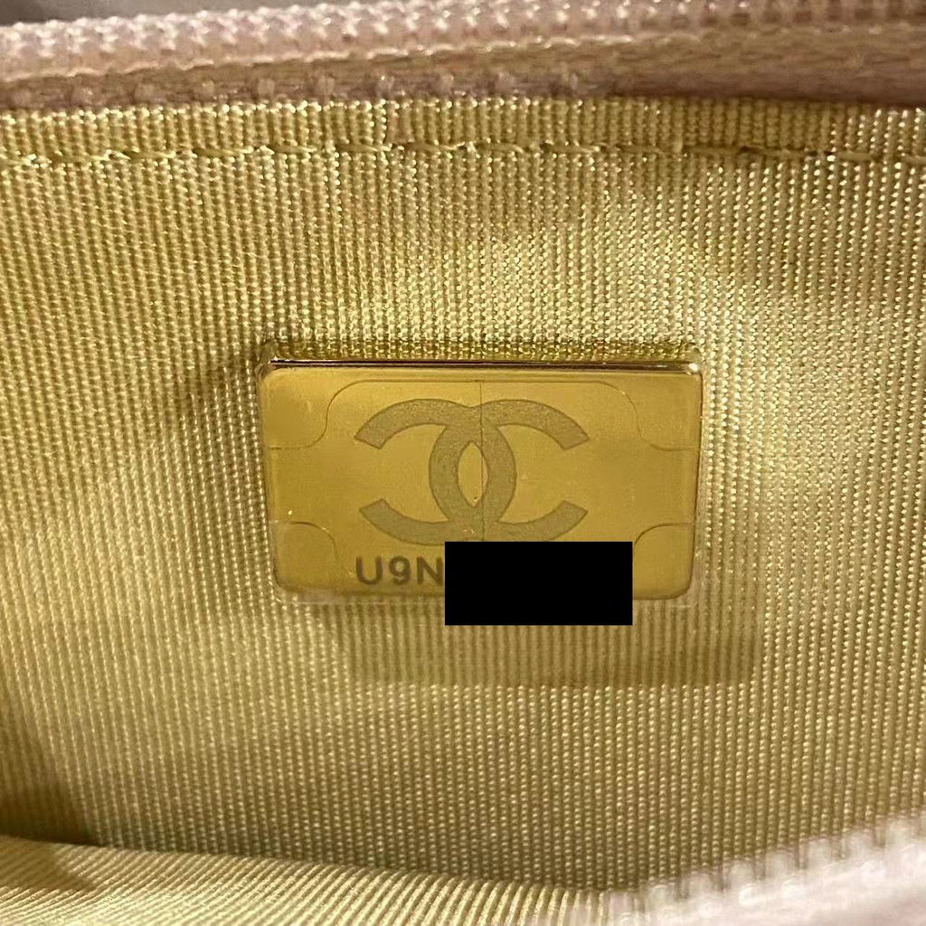 Chanel Pearl Crushed Pearl Wallet On Chain Lilac