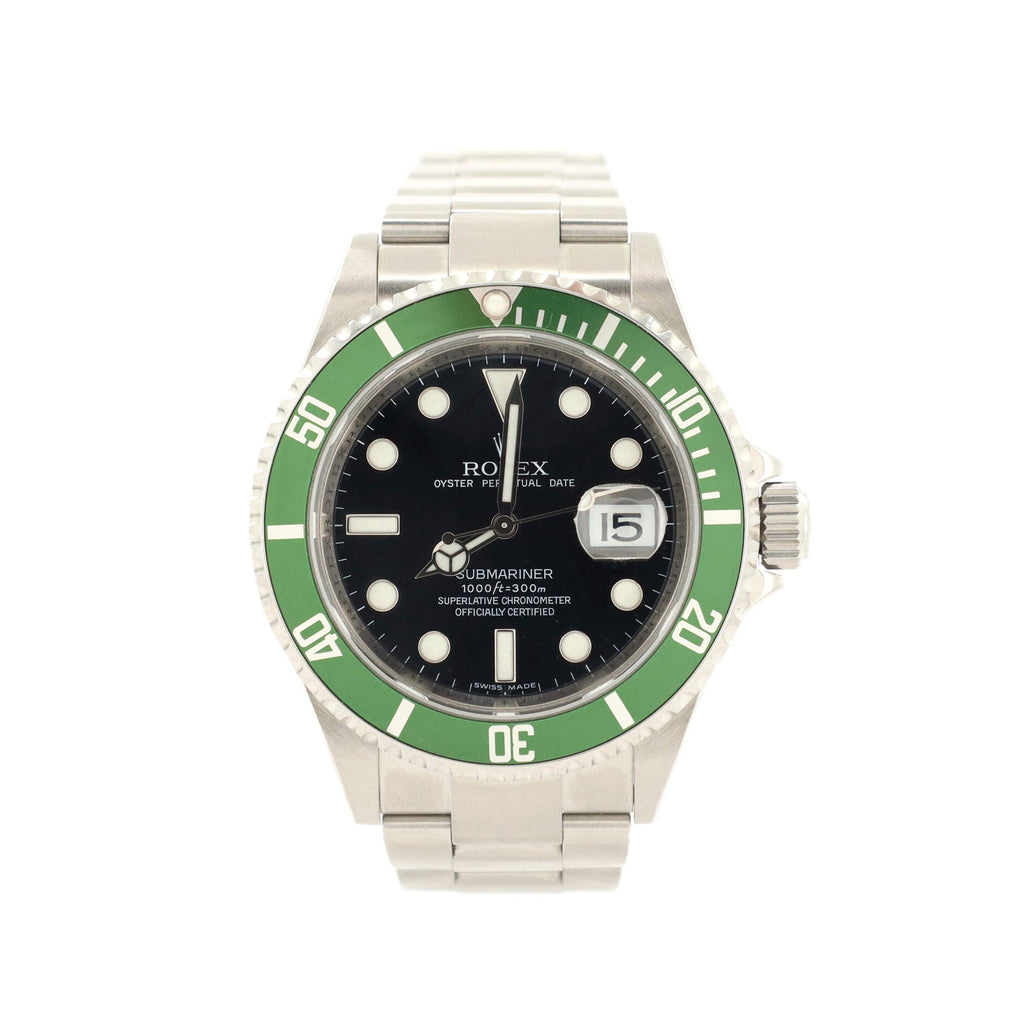 Oyster Perpetual Submariner Kermit Date Automatic Watch Stainless Steel 40