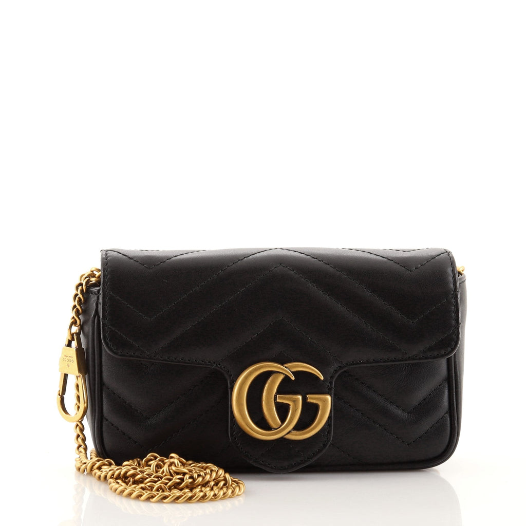 GG Marmont Flap Bag Matelasse Leather Super Mini
