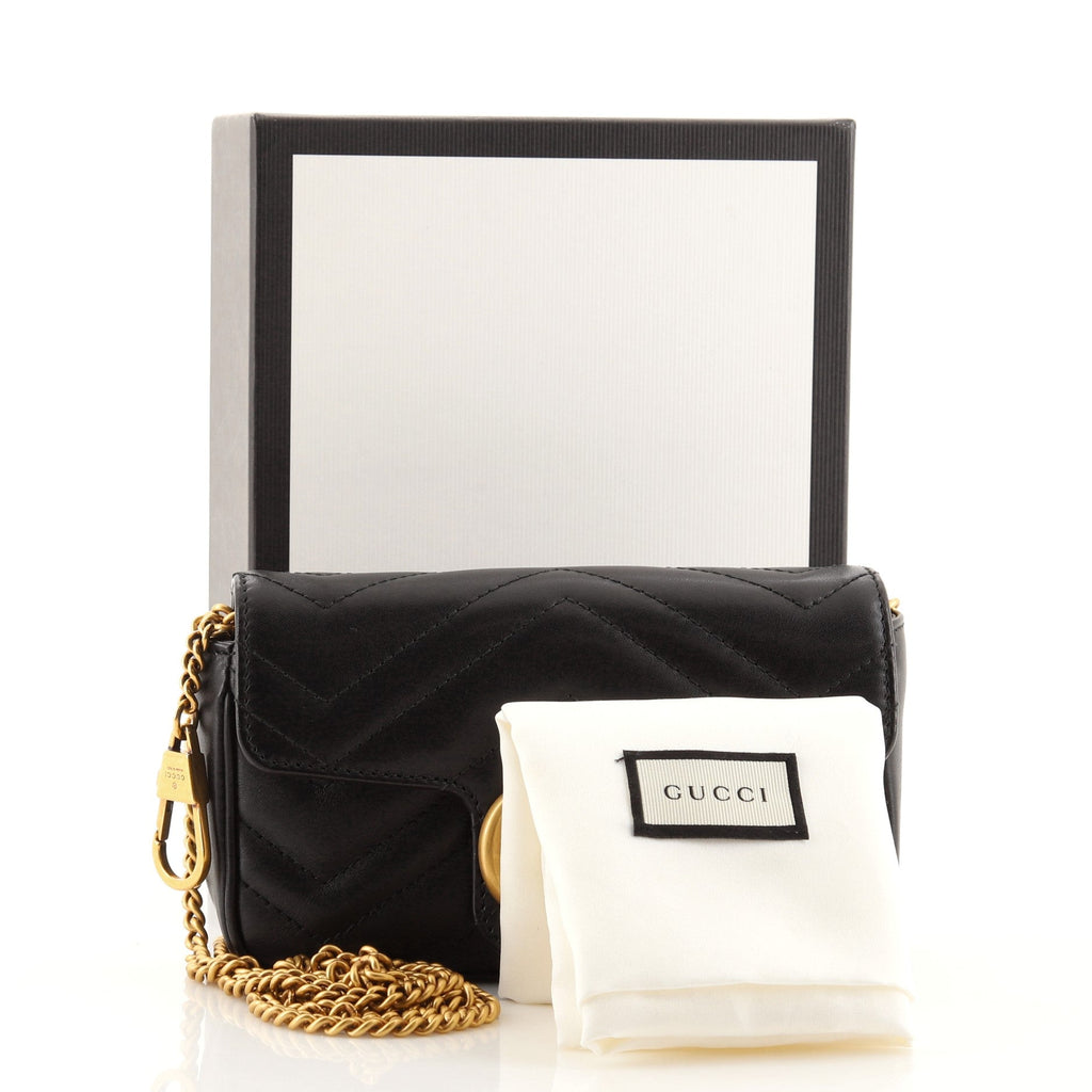 GG Marmont Flap Bag Matelasse Leather Super Mini
