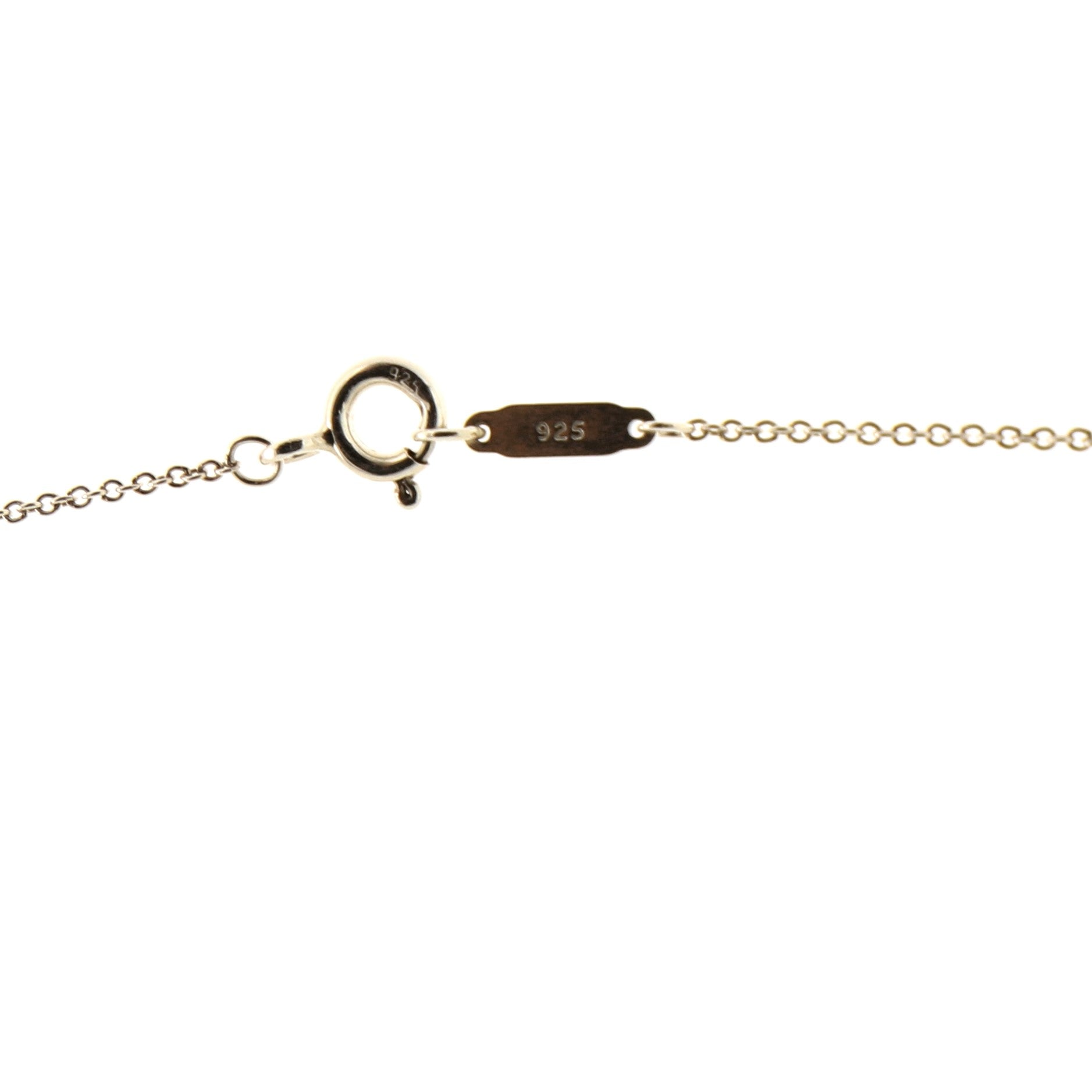I Love You Drop Pendant Necklace Sterling Silver