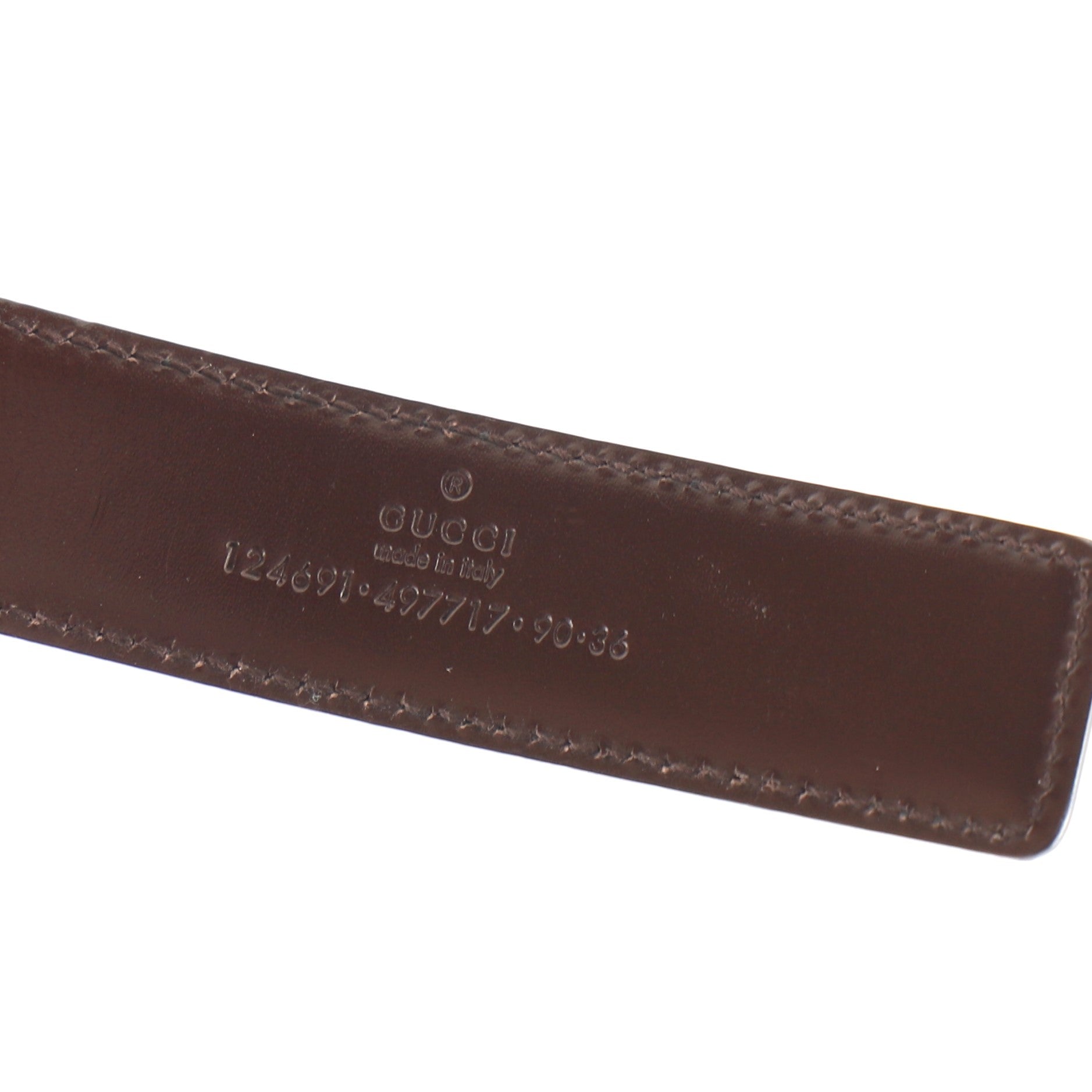 G Buckle Belt Leather Thin 110