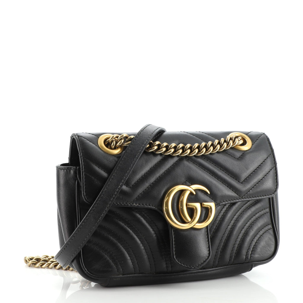 GG Marmont Flap Bag Matelasse Leather Mini