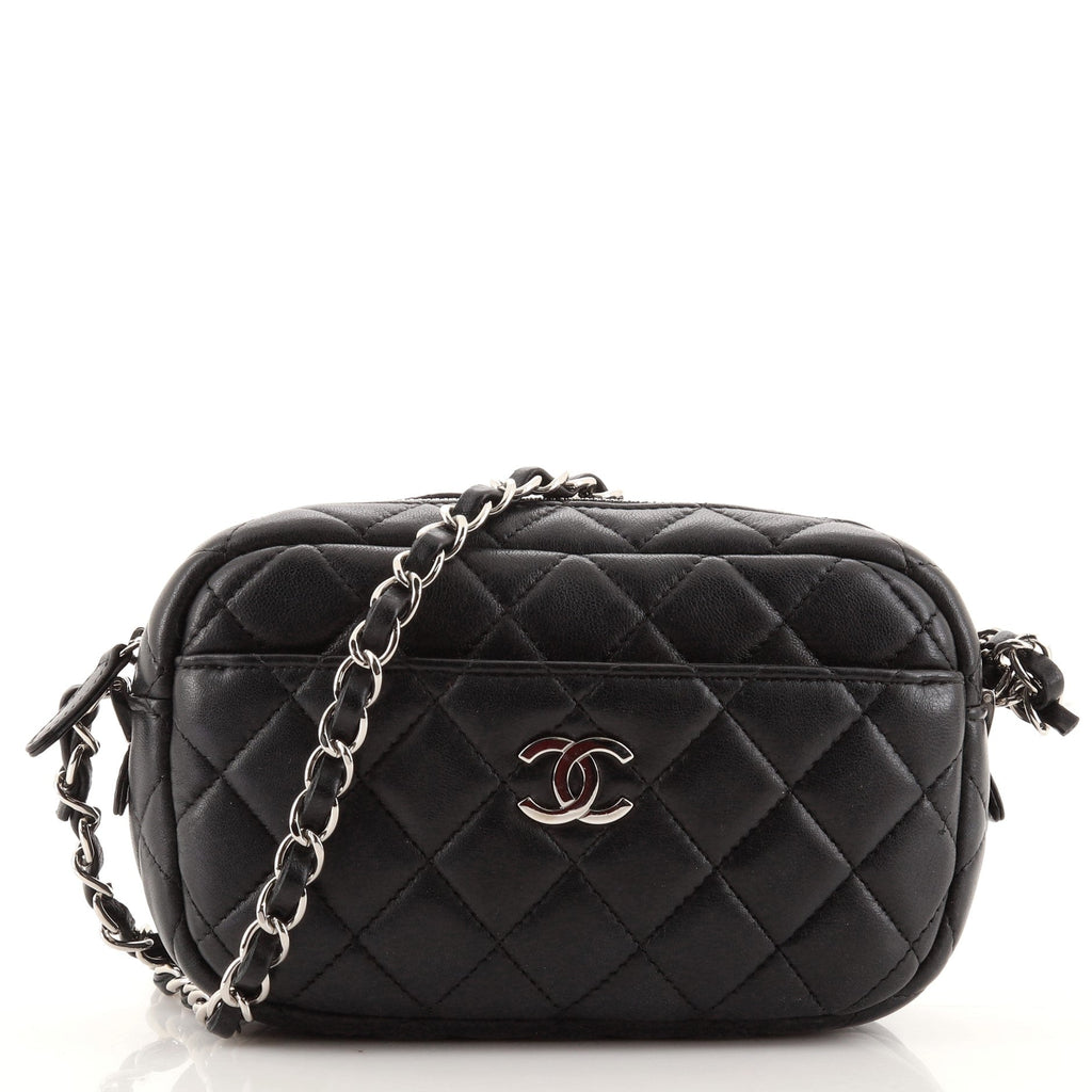 Camera Case Bag Quilted Lambskin Mini