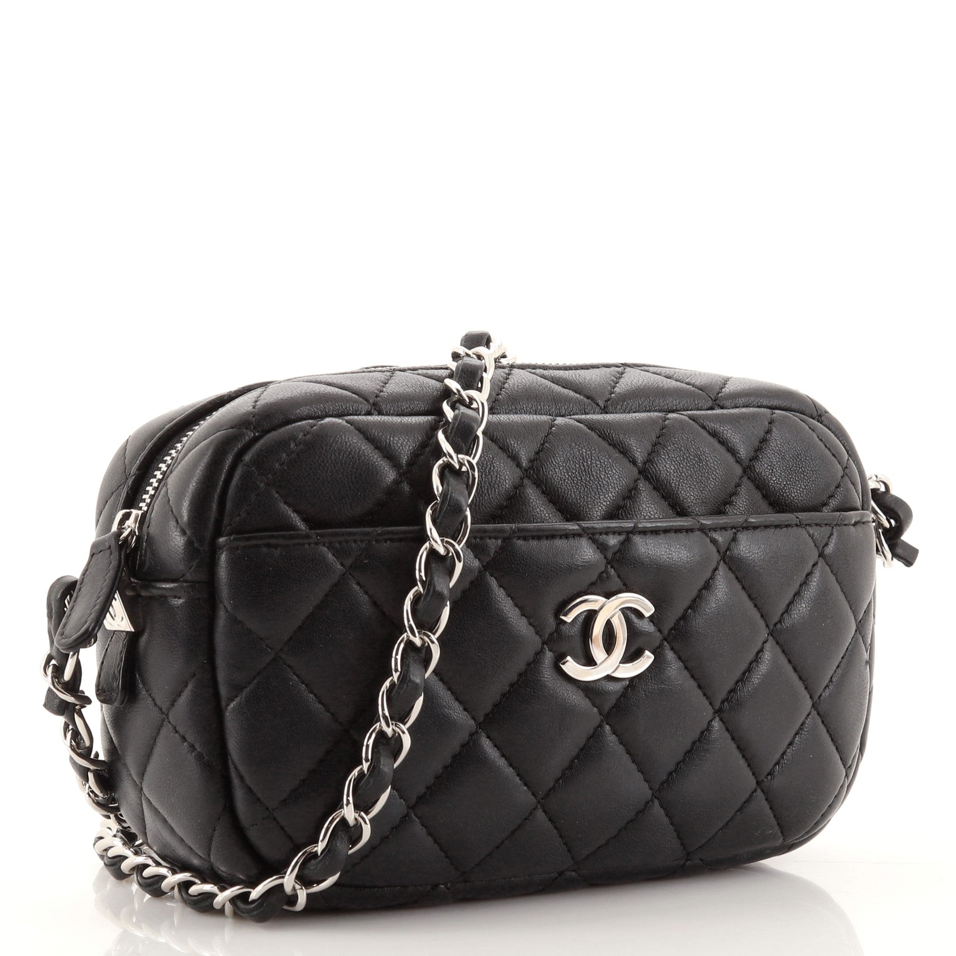 Camera Case Bag Quilted Lambskin Mini