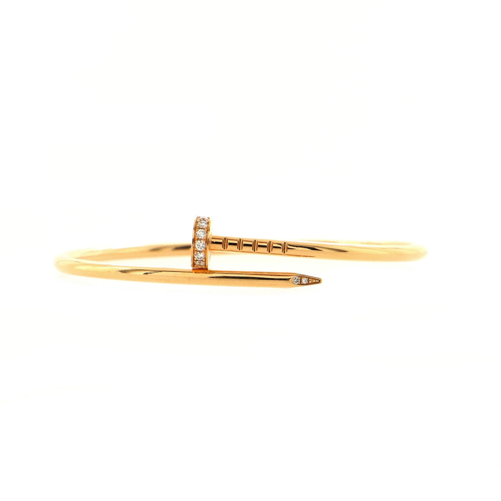 Juste un Clou Bracelet 18K Rose Gold with Diamonds Small