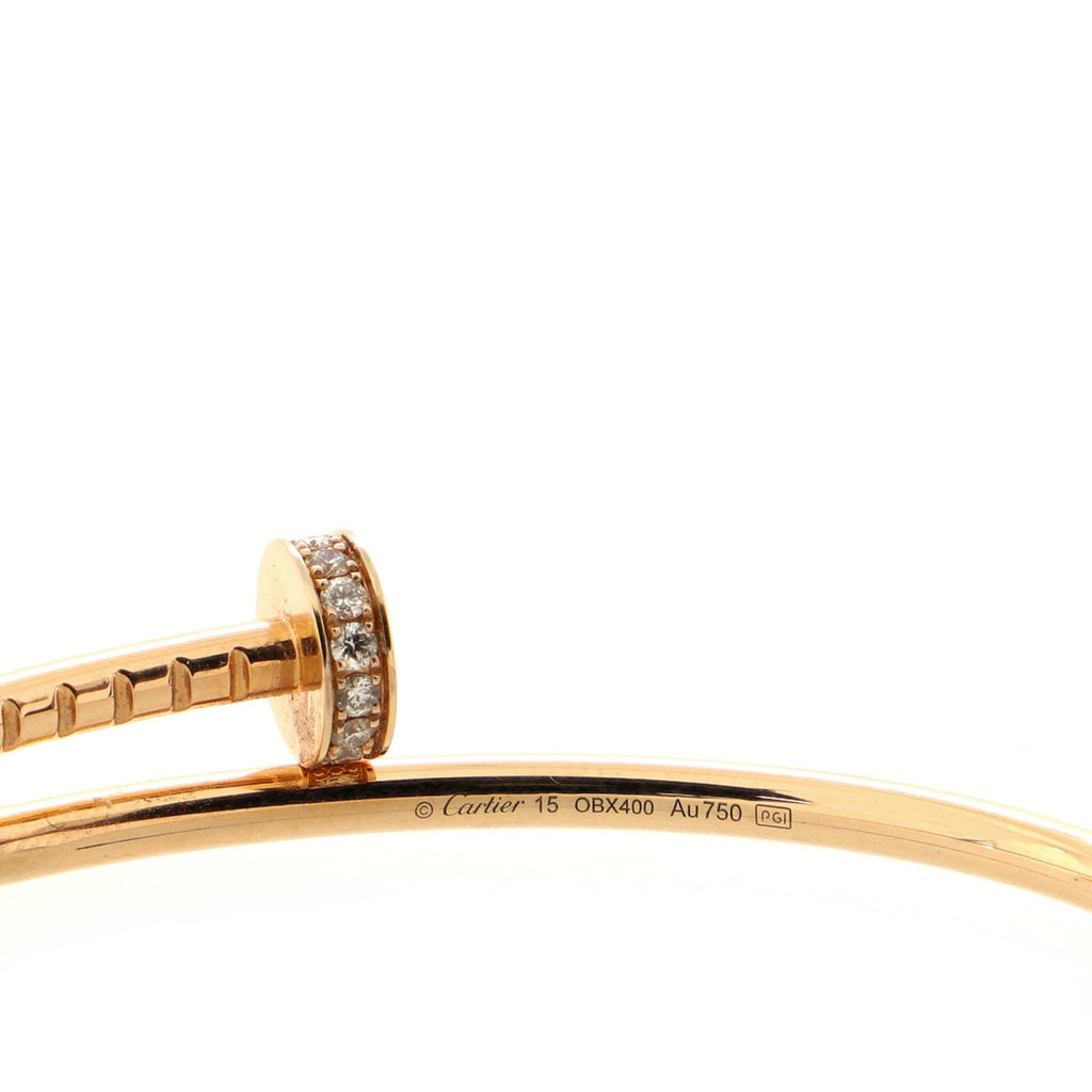 Juste un Clou Bracelet 18K Rose Gold with Diamonds Small