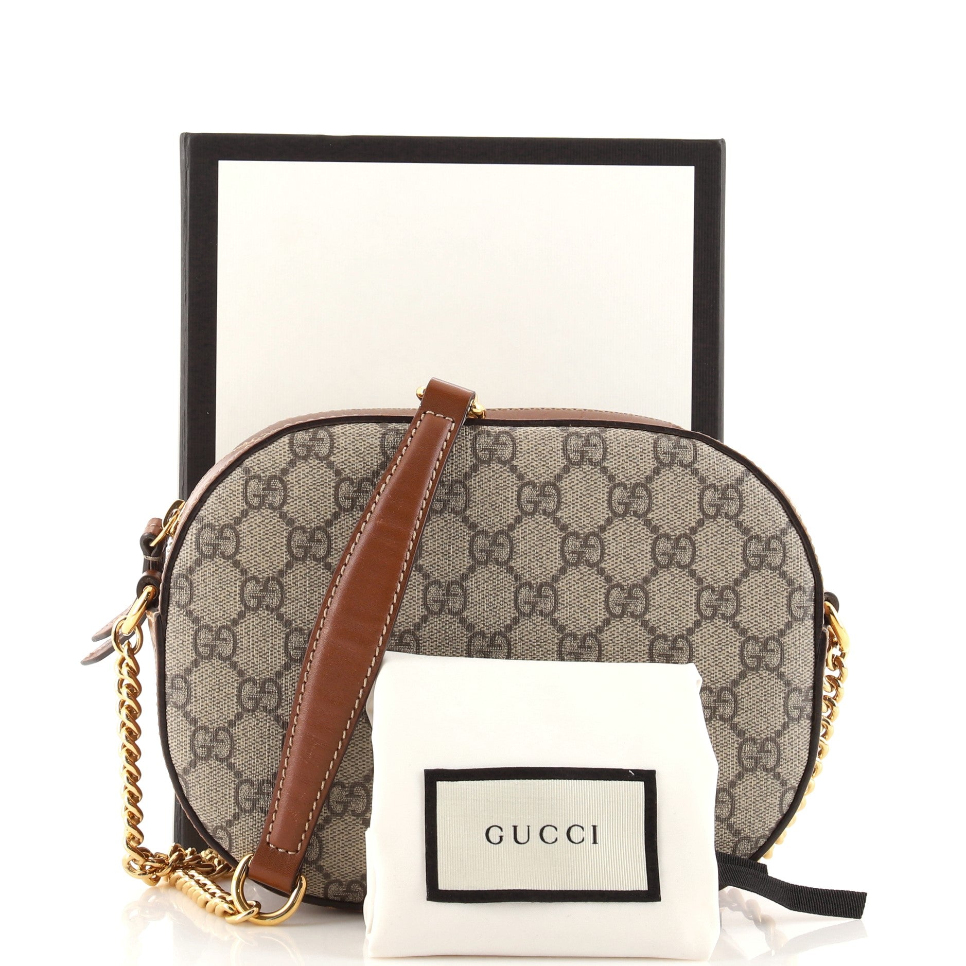 Chain Crossbody Bag GG Coated Canvas Mini