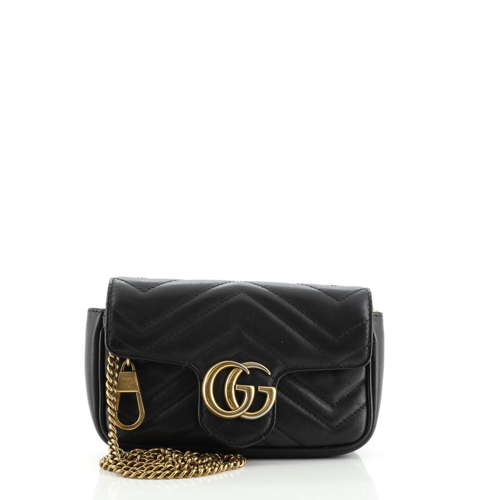 GG Marmont Flap Bag Matelasse Leather Super Mini