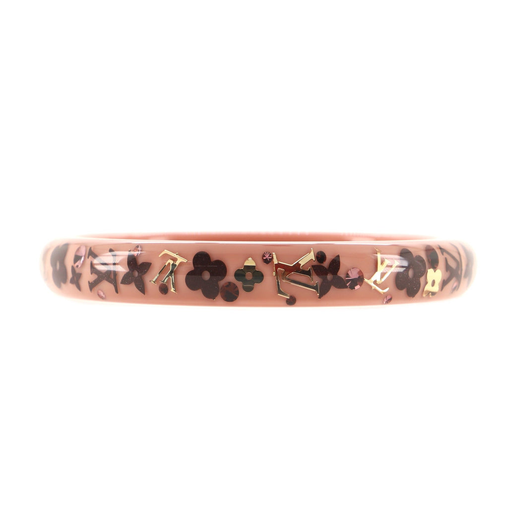 Inclusion Bangle Bracelet Resin with Crystals PM