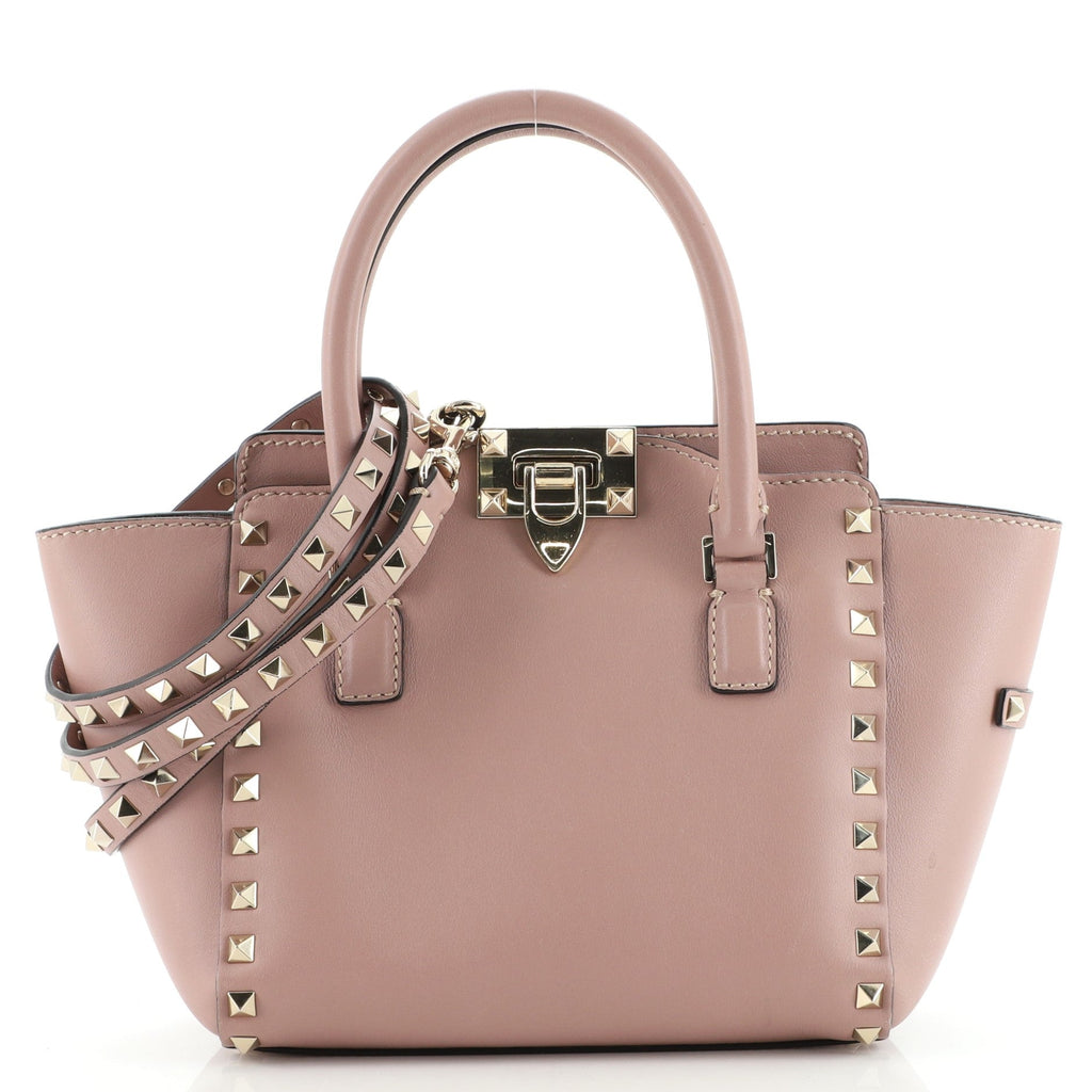 Rockstud Tote Rigid Leather Mini
