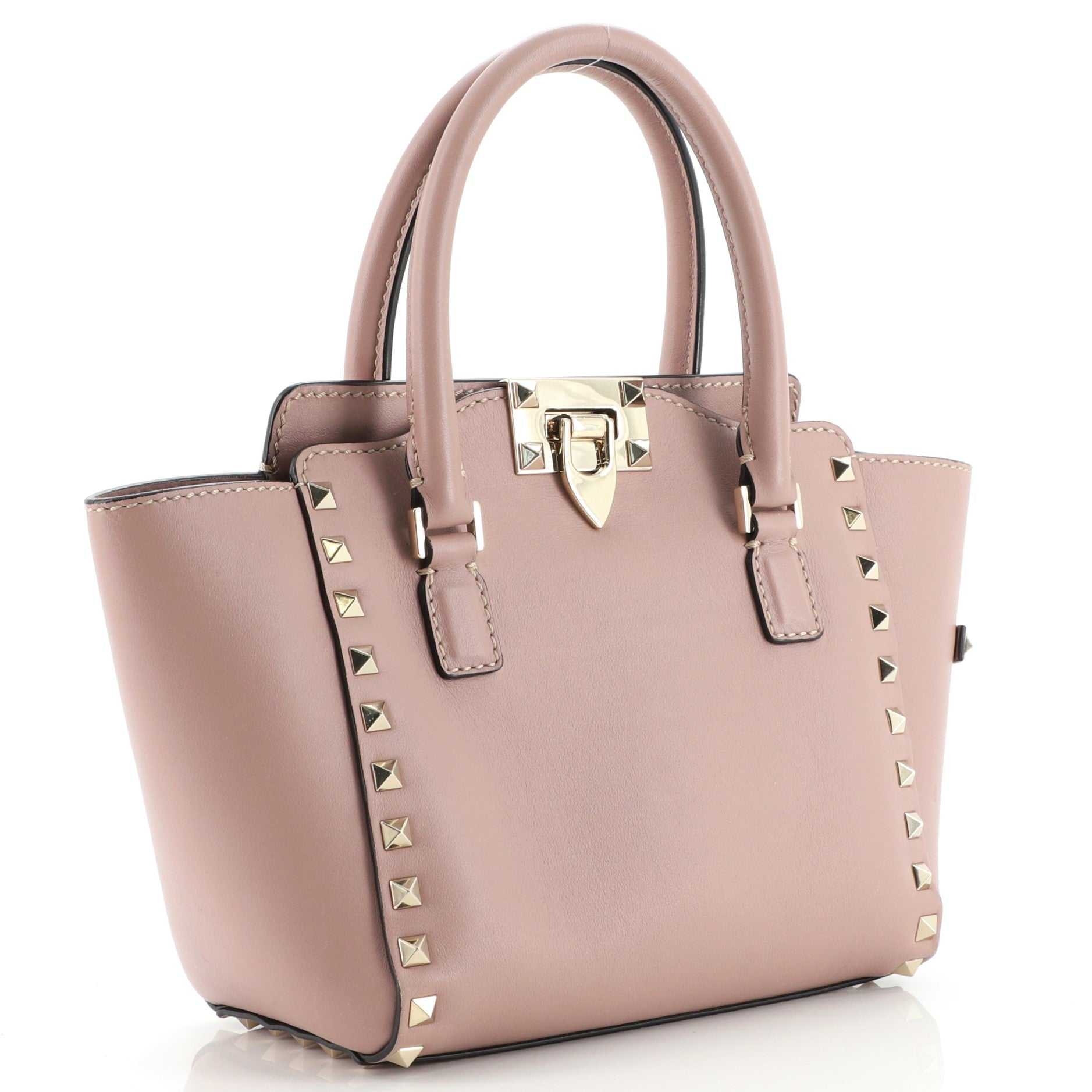 Rockstud Tote Rigid Leather Mini