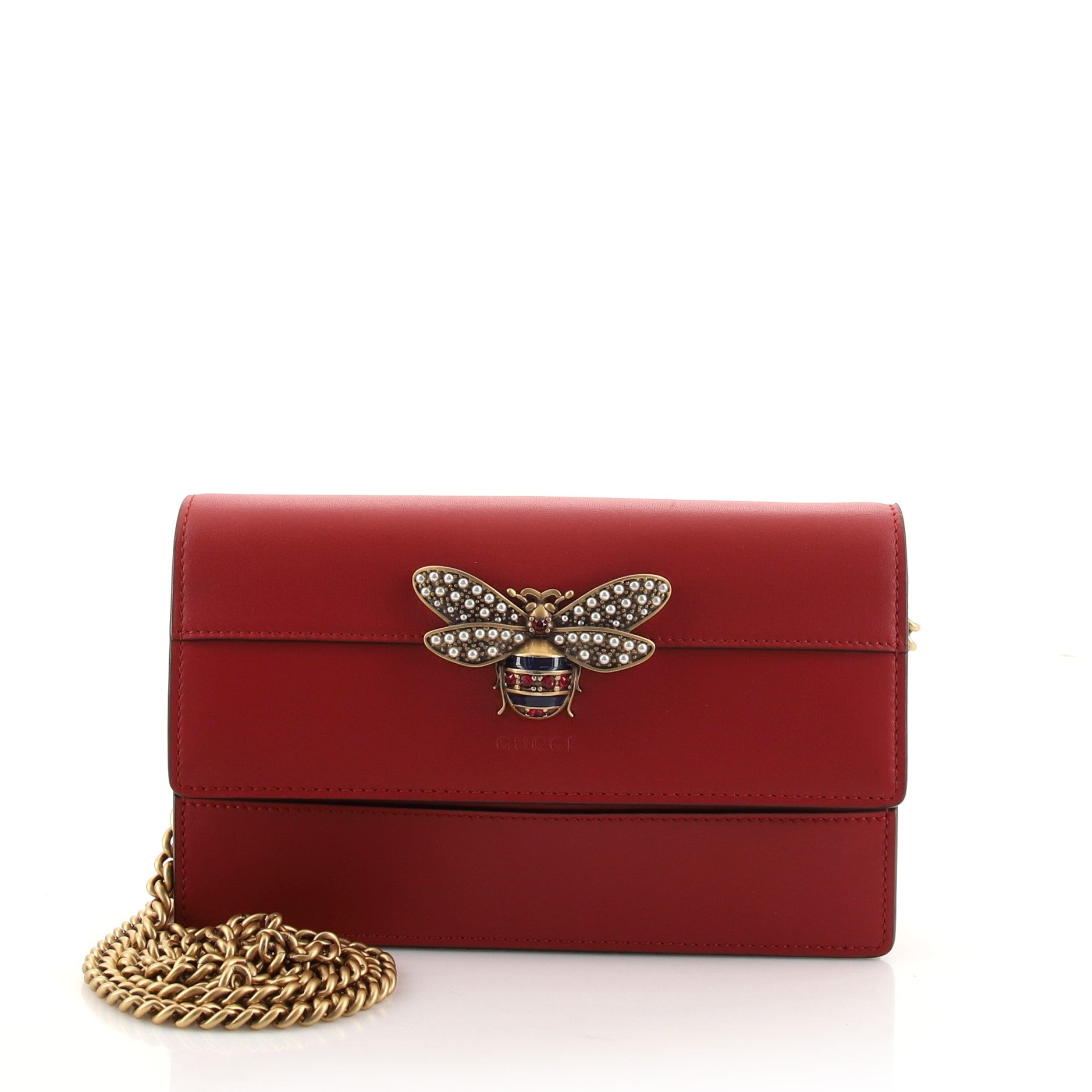 Queen Margaret Chain Wallet Leather Mini