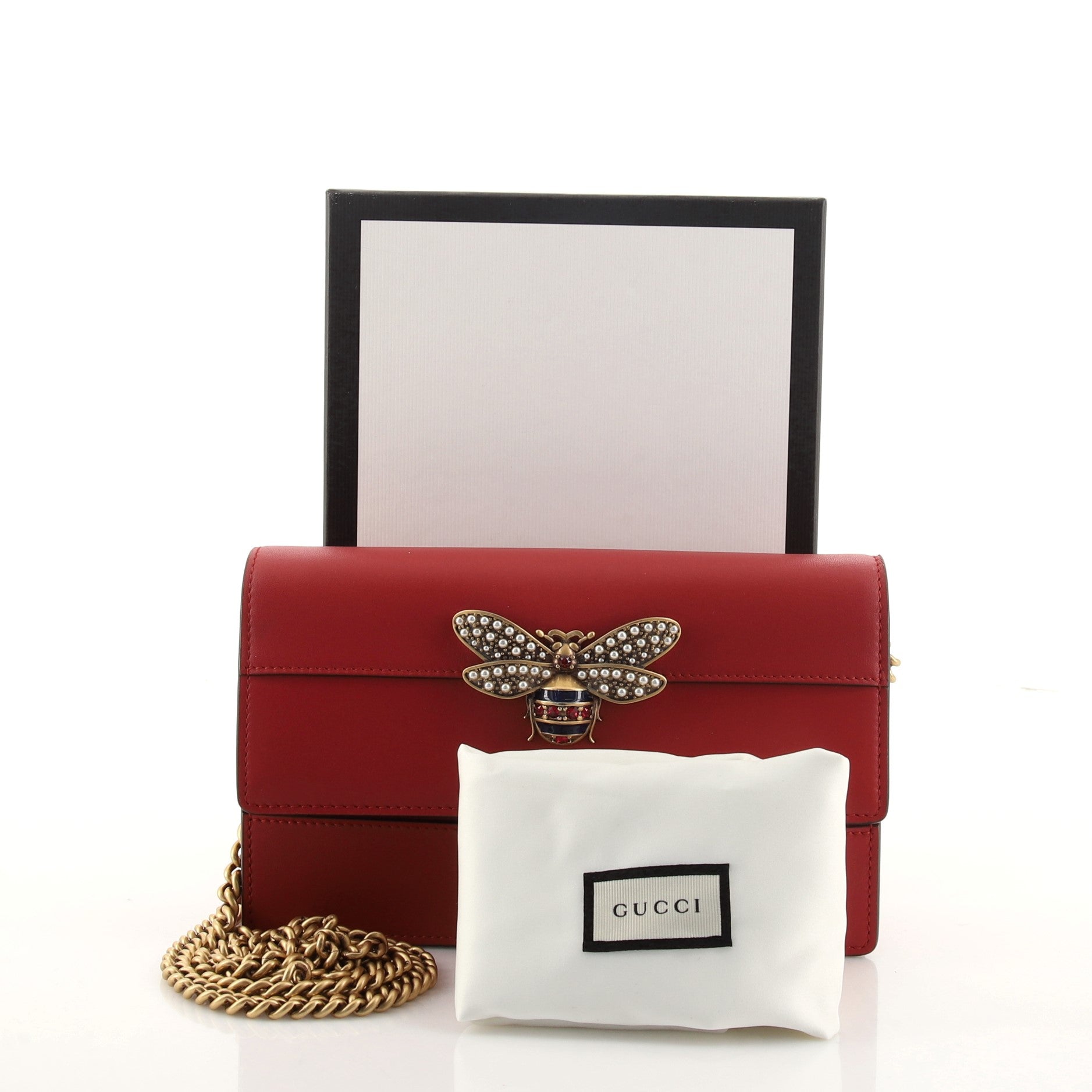 Queen Margaret Chain Wallet Leather Mini