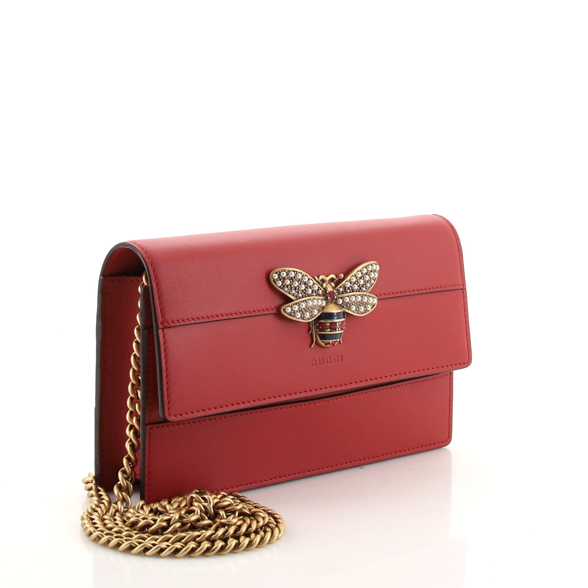 Queen Margaret Chain Wallet Leather Mini