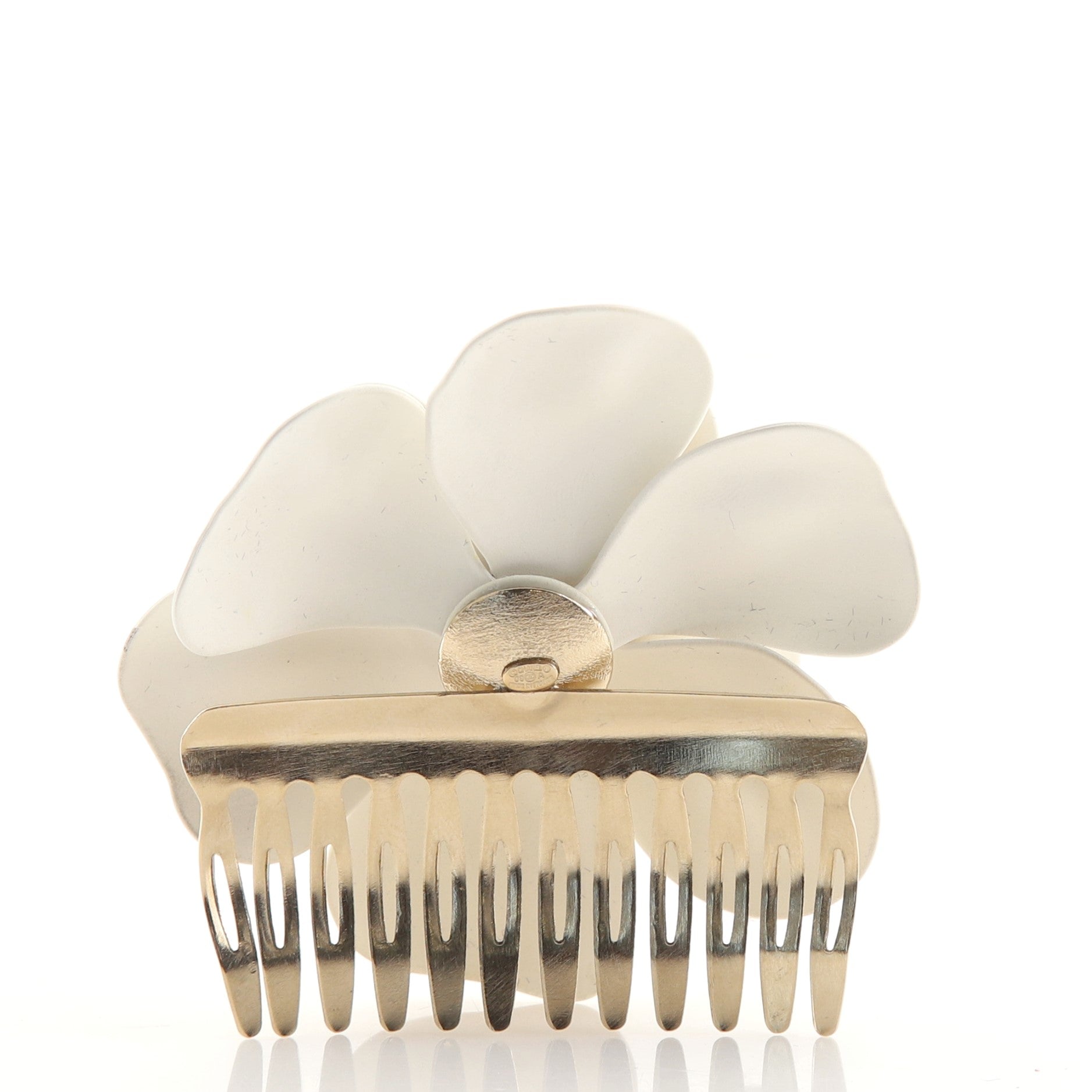 Camellia Hair Comb Metal XS