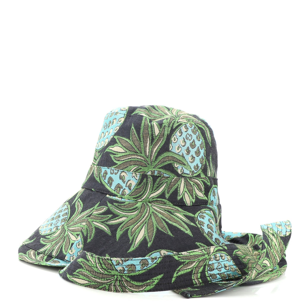 Sun Hat Pineapple Jacquard Fabric Medium