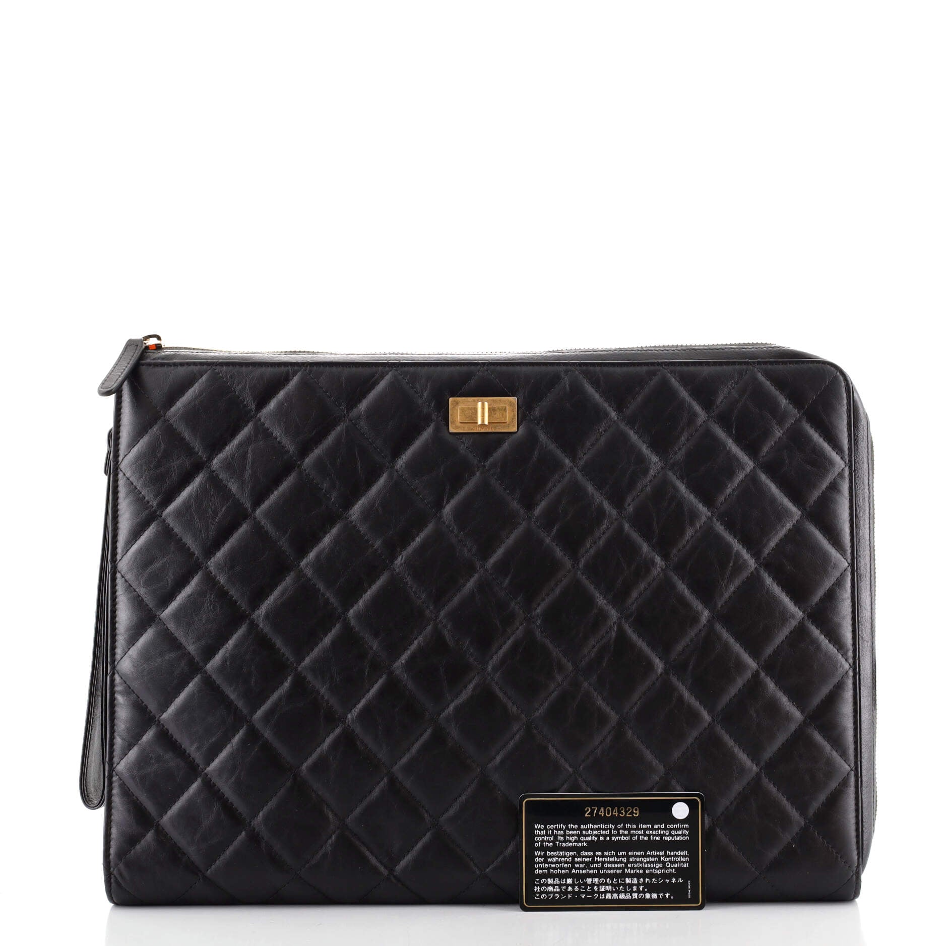 Reissue 2.55 Zip Clutch Quilted Aged Calfskin Large