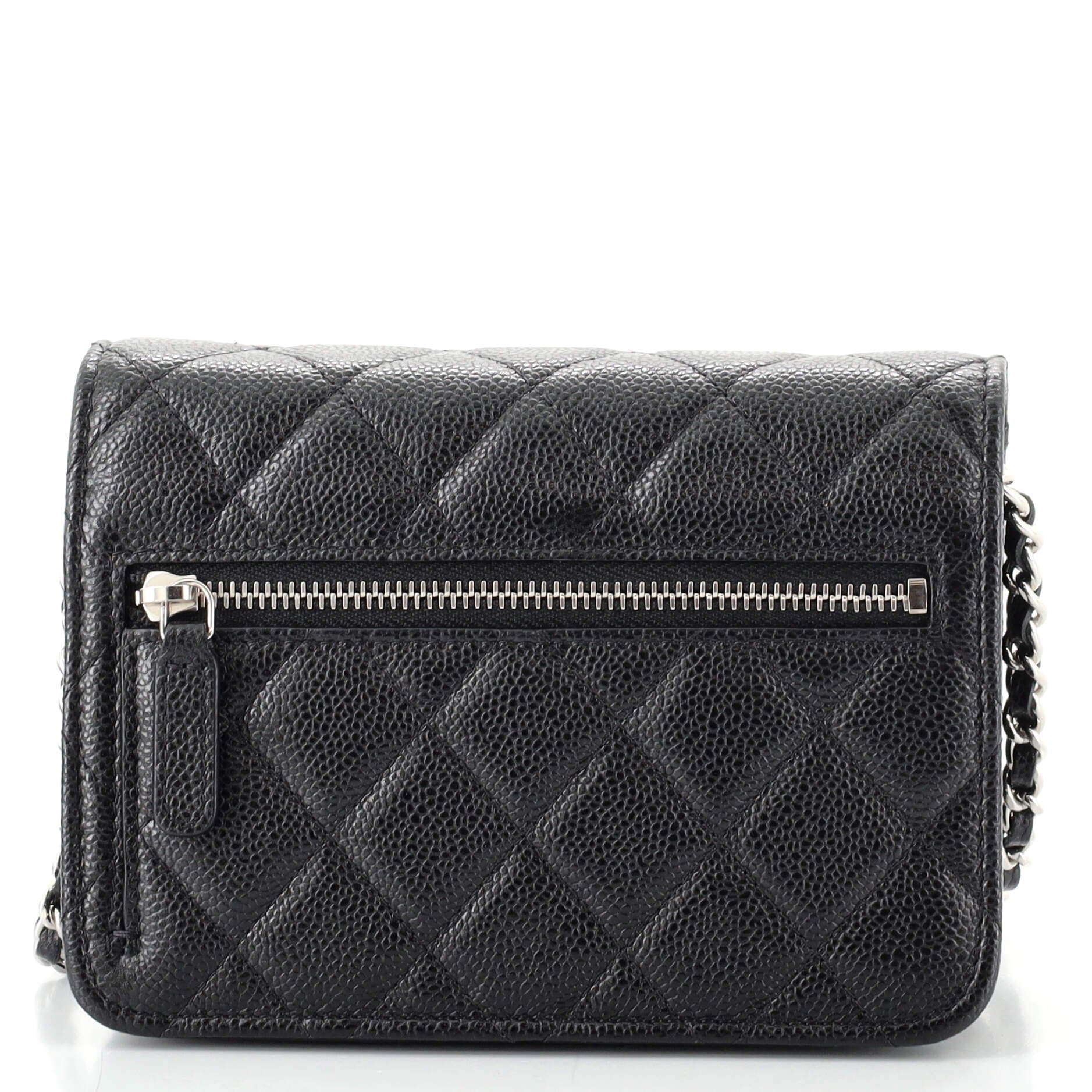 Wallet on Chain Quilted Caviar Mini