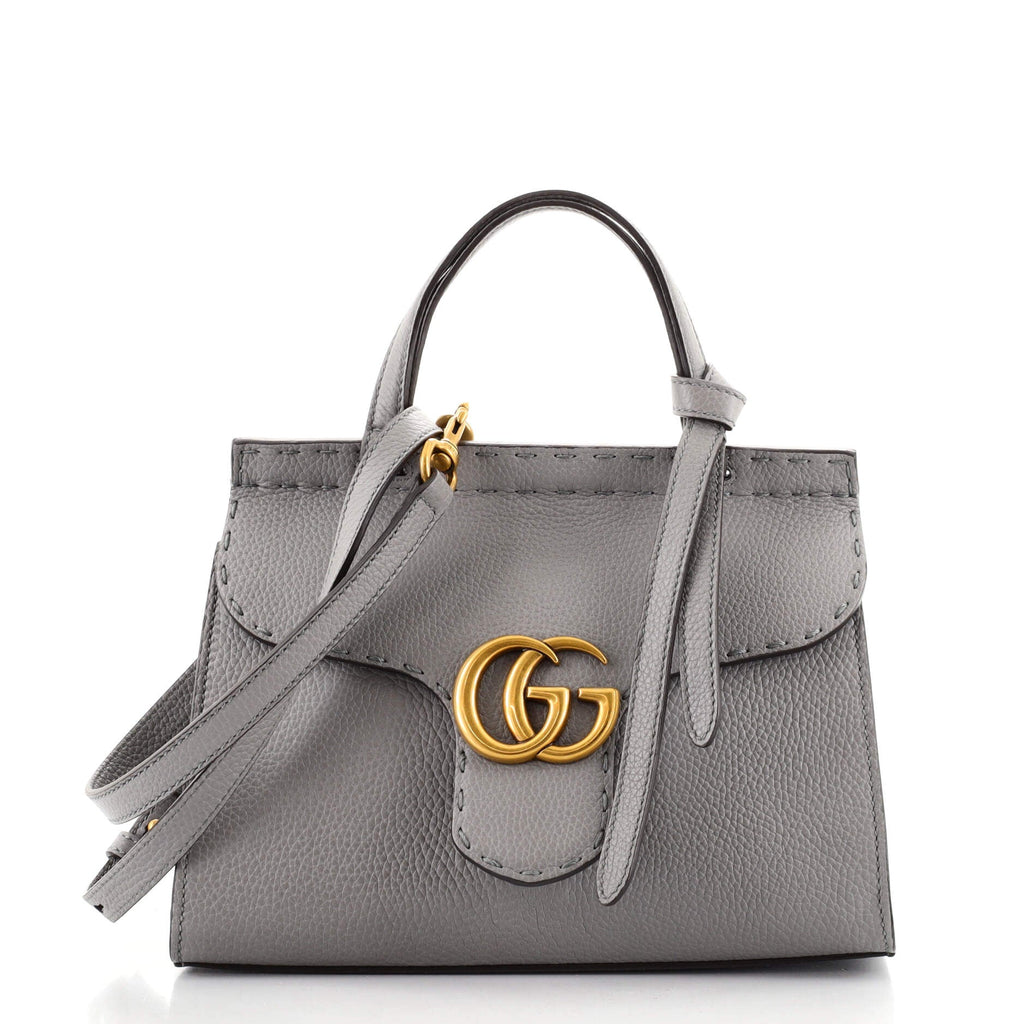 GG Marmont Top Handle Bag Leather Mini
