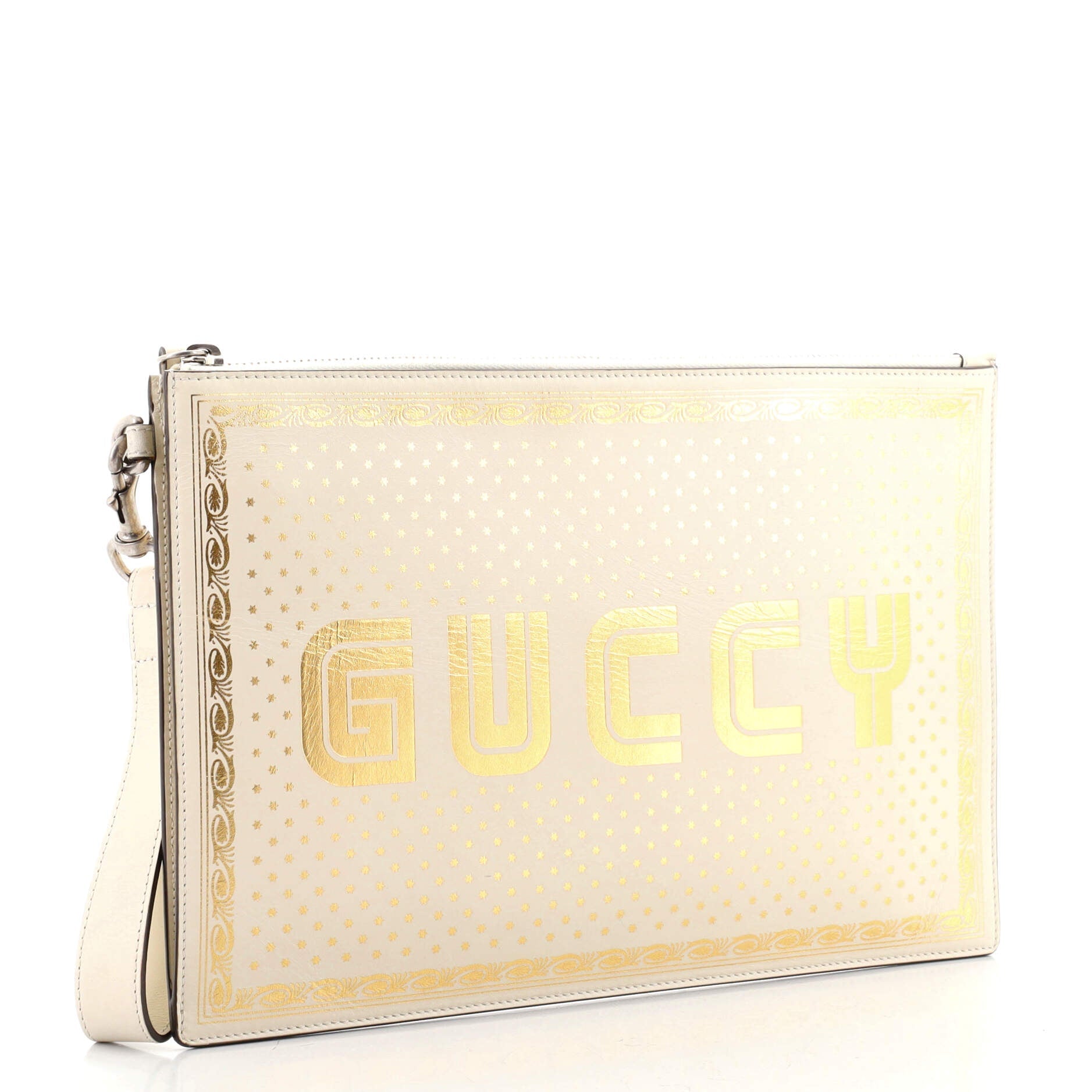 Wristlet Clutch Limited Edition Printed Leather