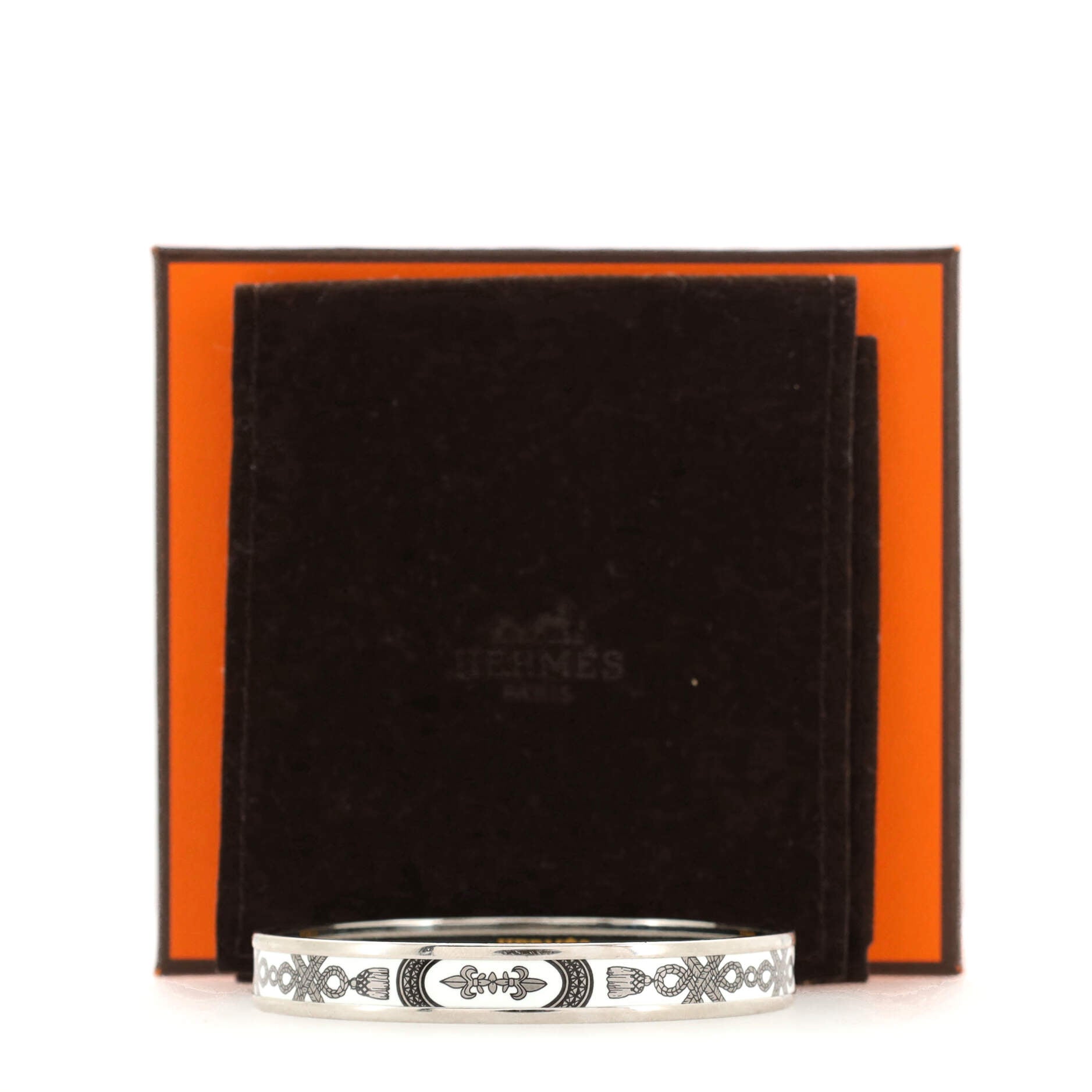 Bangle Bracelet Printed Enamel Narrow