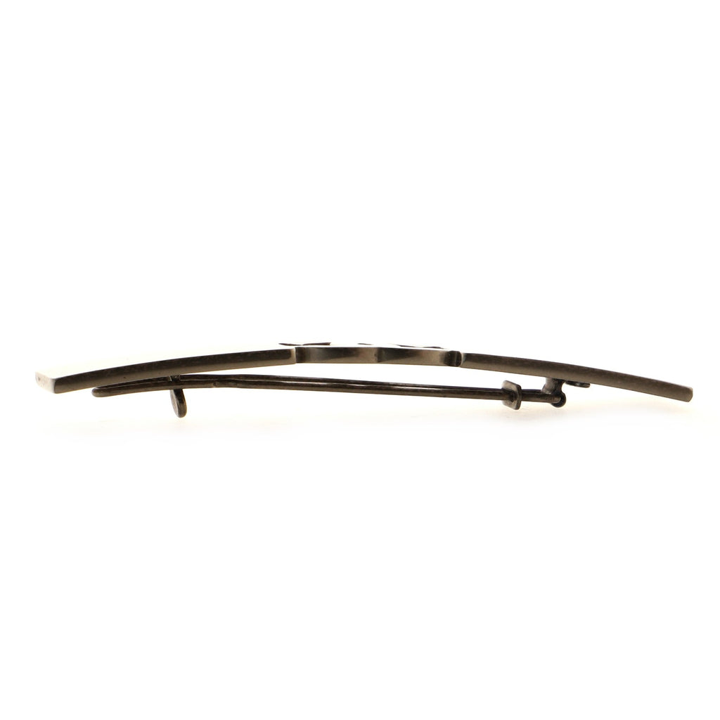 Vintage CC Hair Barrette Metal XS