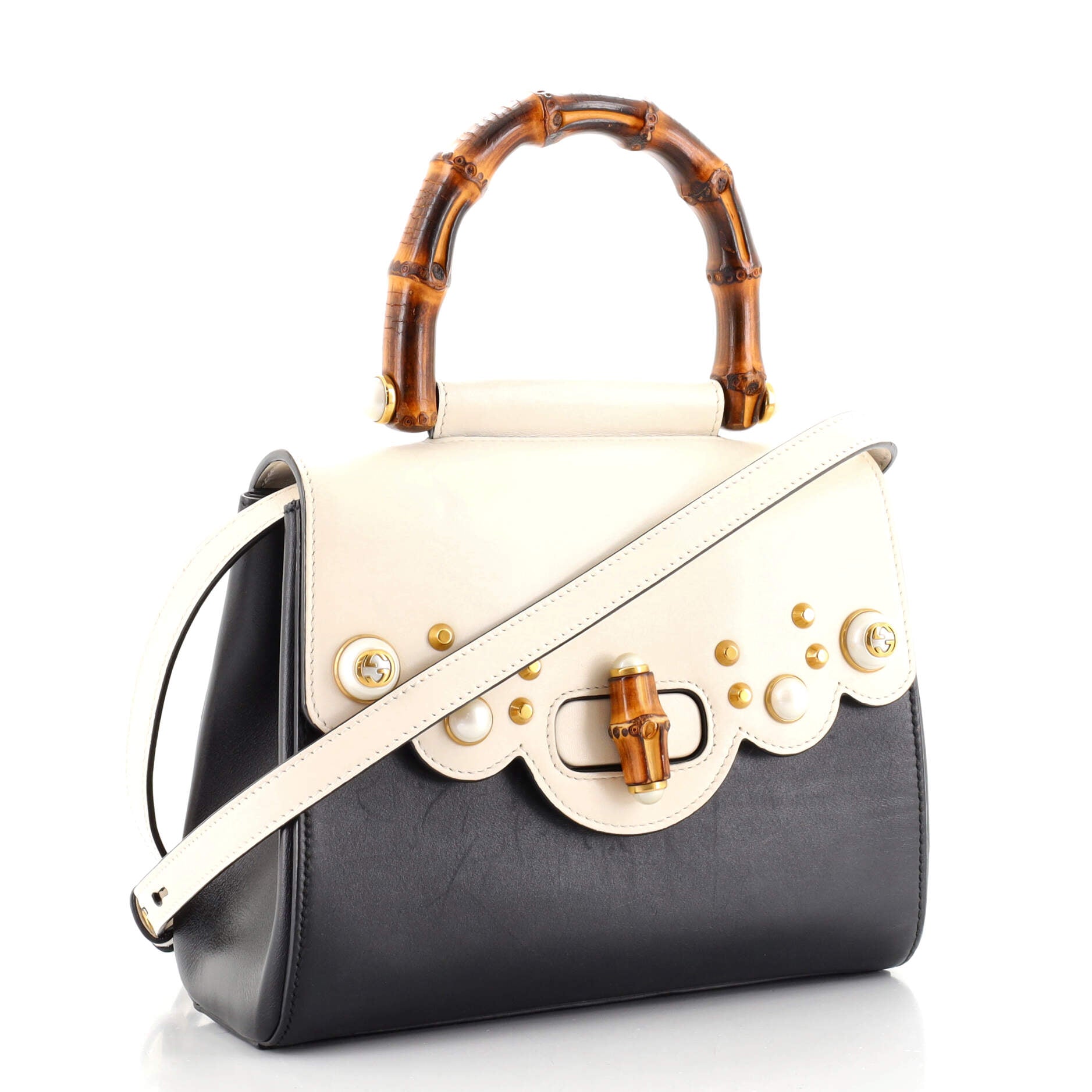 Pearly Peony Satchel Leather Mini