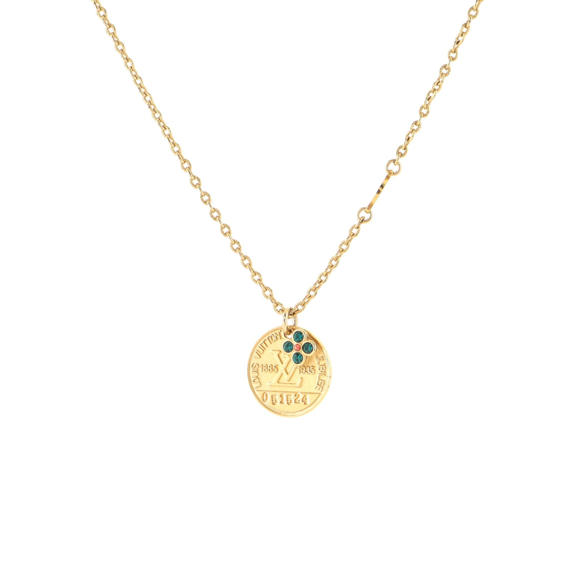 Collier Medal Miss Windsor Necklace Metal with Crystals
