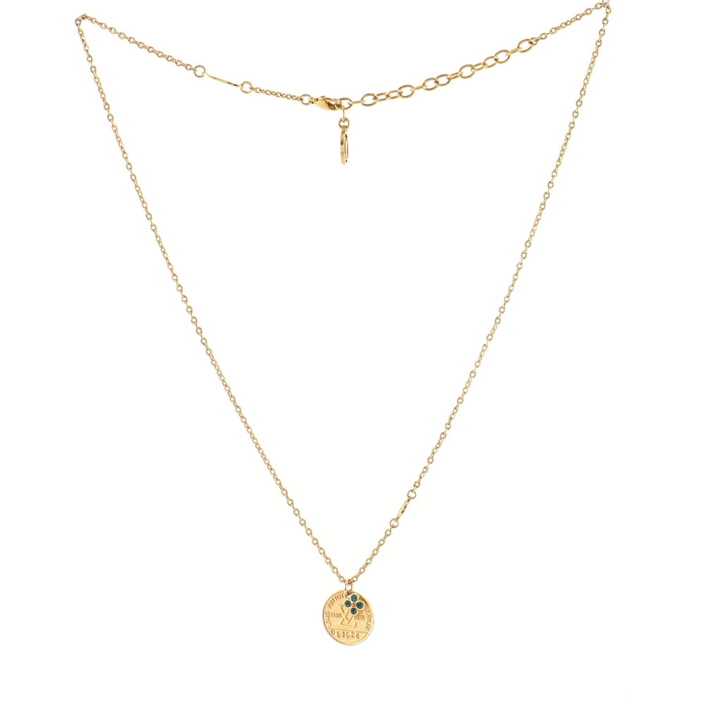 Collier Medal Miss Windsor Necklace Metal with Crystals