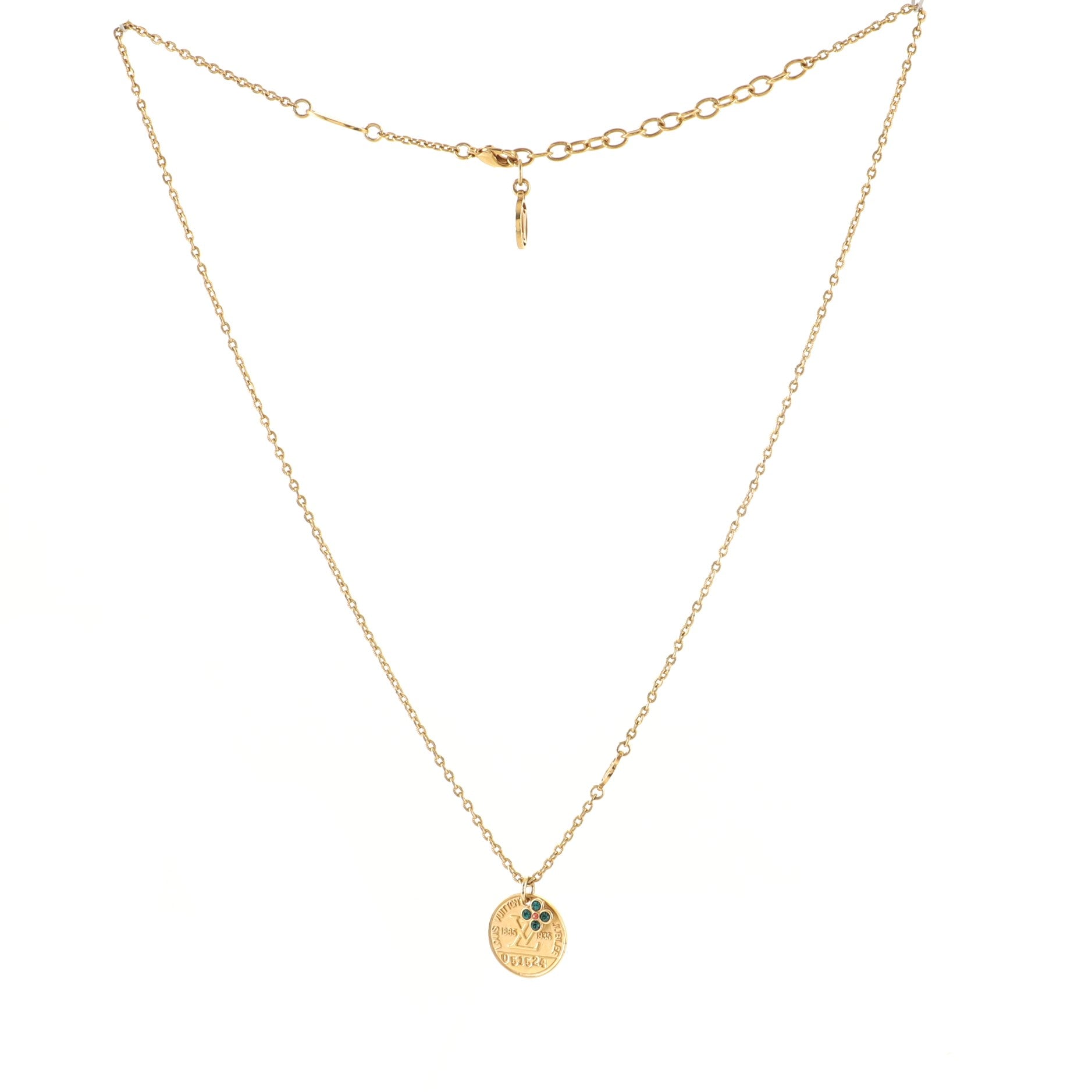 Collier Medal Miss Windsor Necklace Metal with Crystals