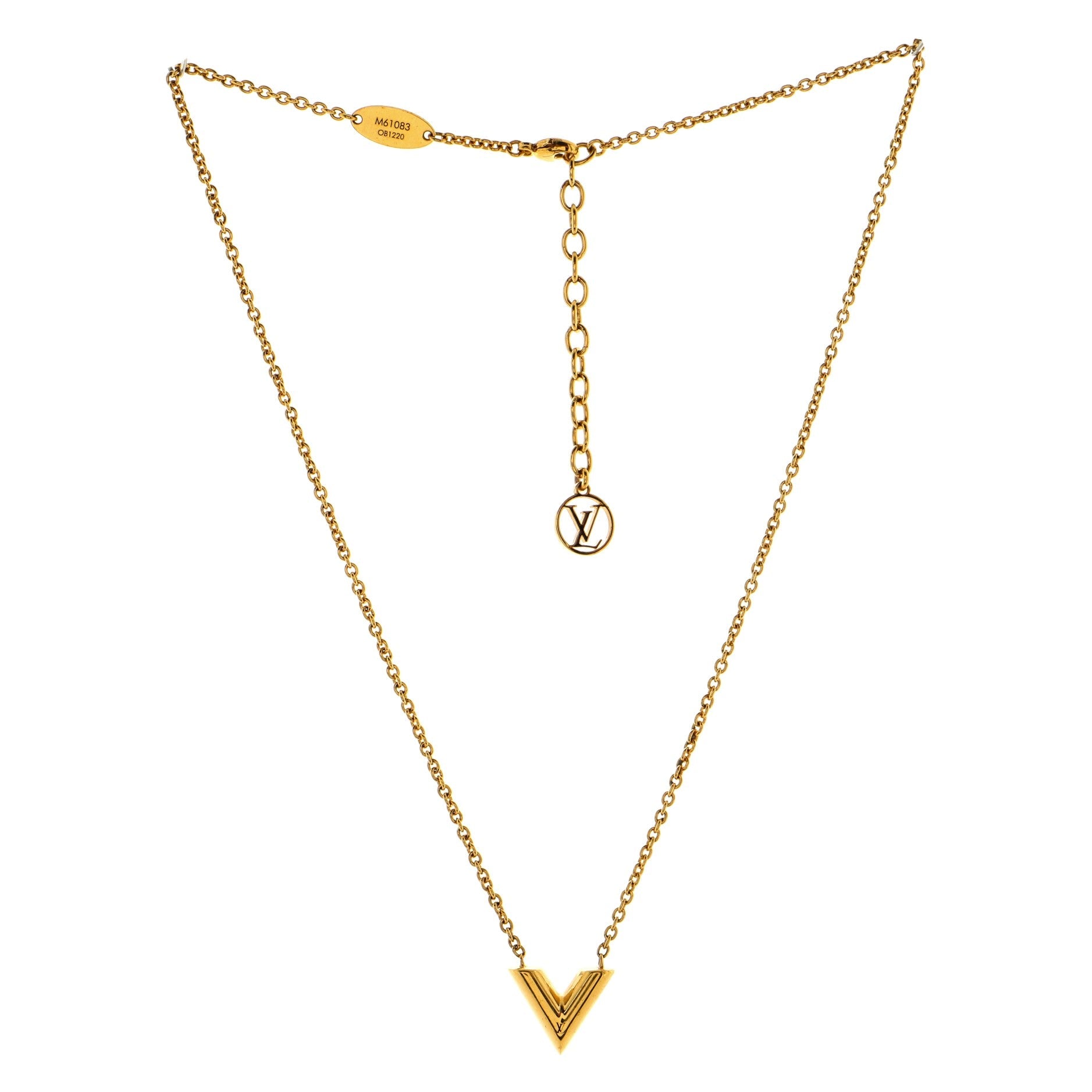Essential V Necklace Metal