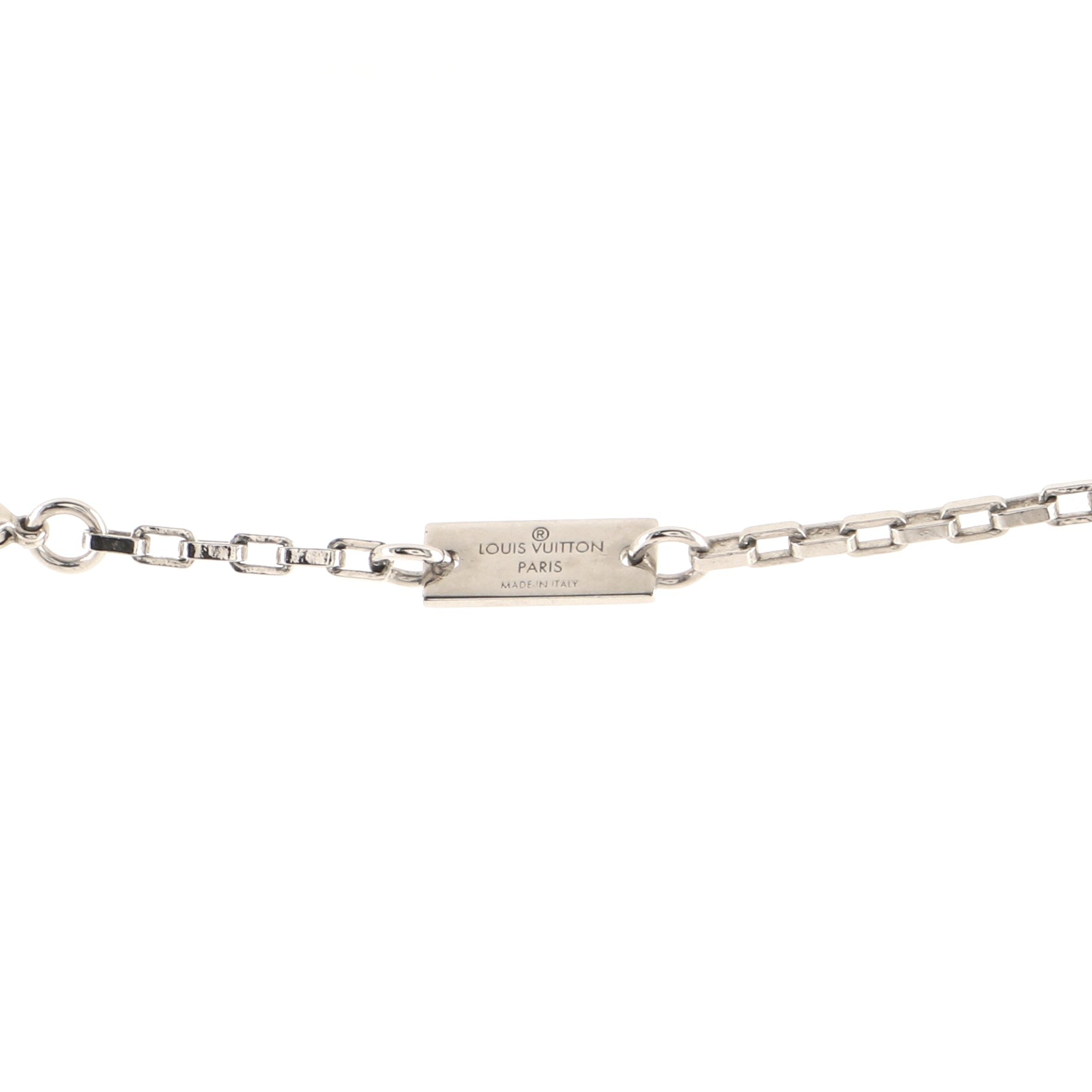 Collier Damier Colors Pendant Necklace Metal with Enamel
