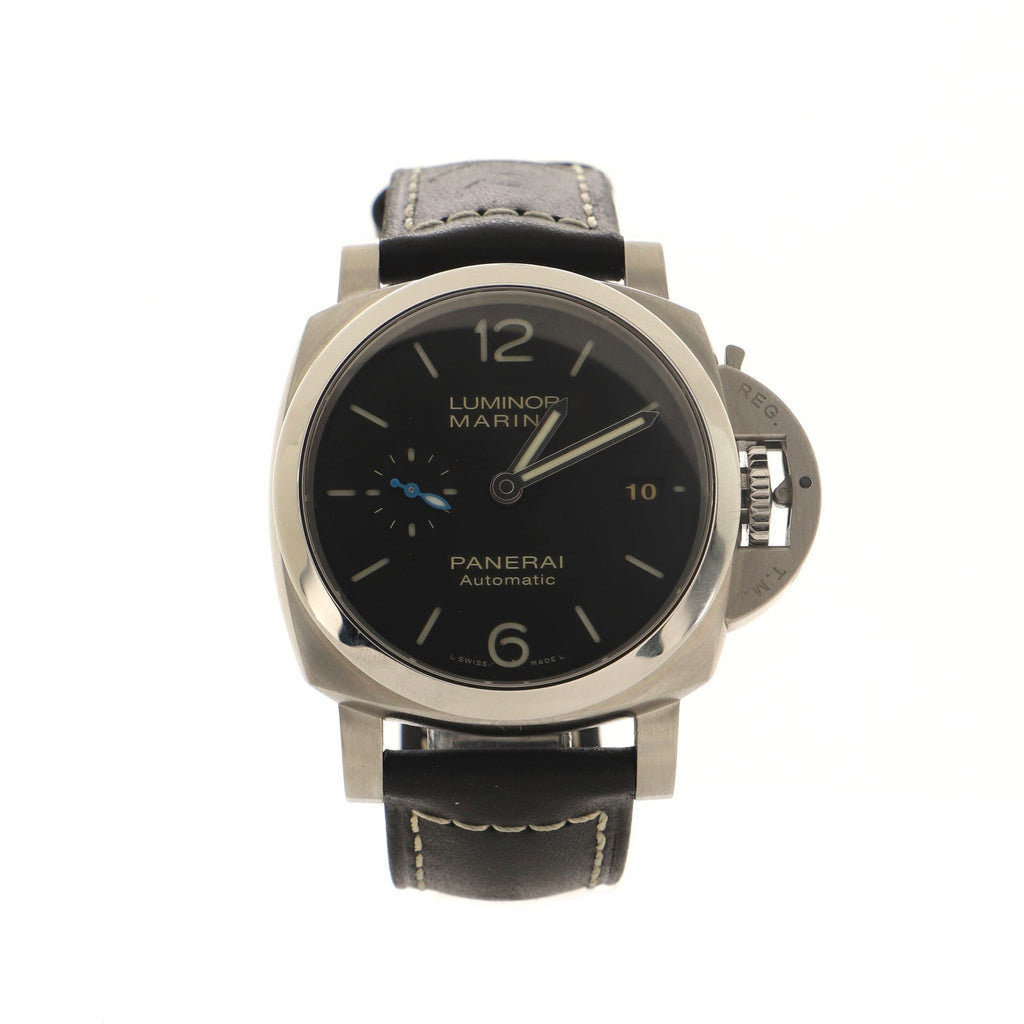Luminor Marina Acciaio Automatic Watch Stainless Steel and Leather 42