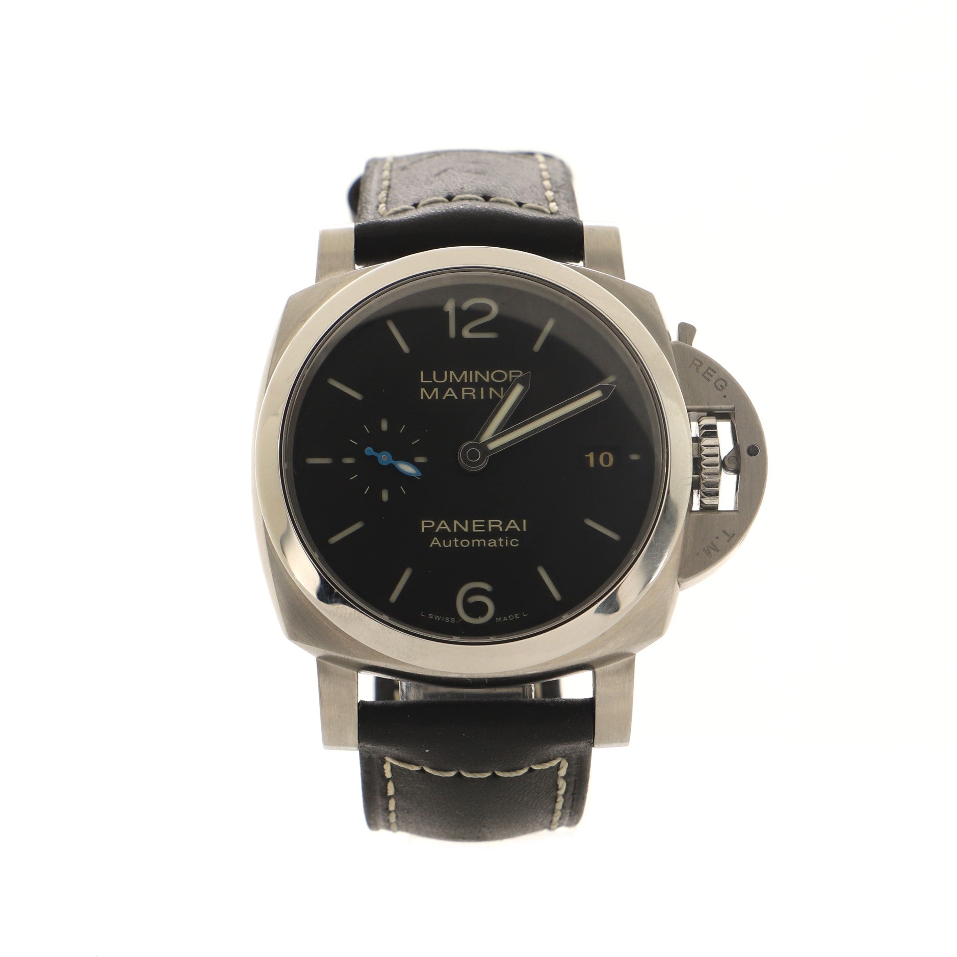 Luminor Marina Acciaio Automatic Watch Stainless Steel and Leather 42