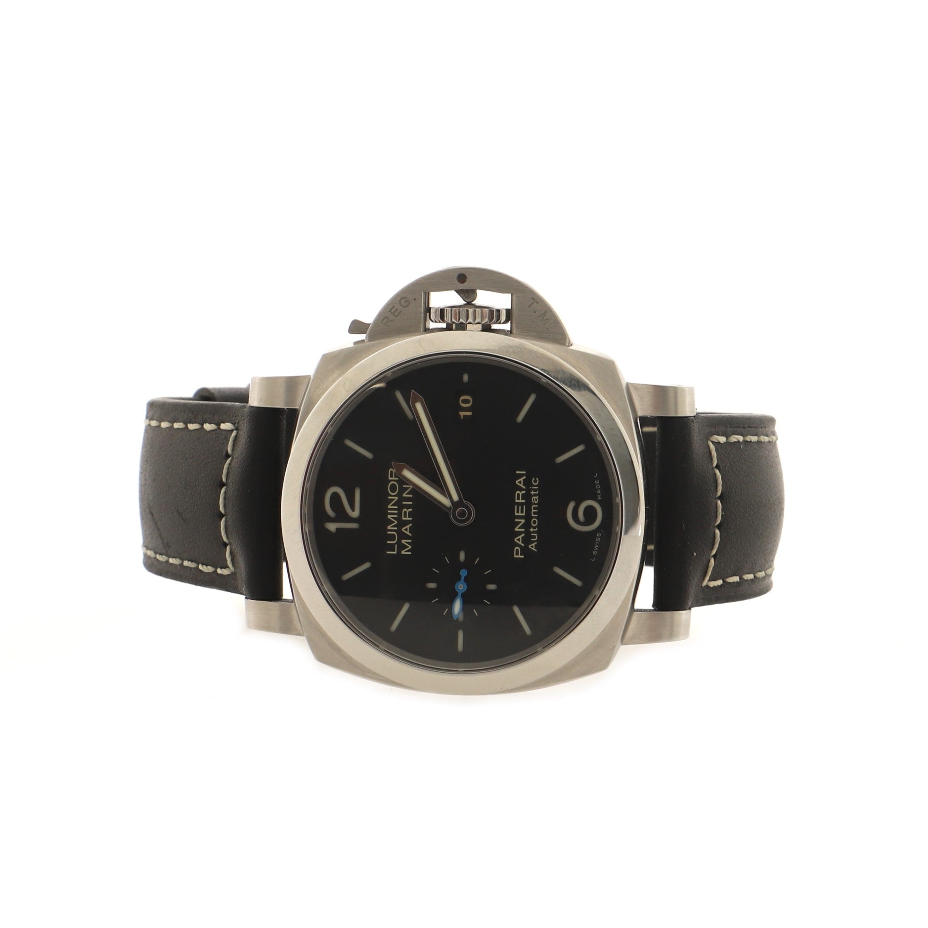 Luminor Marina Acciaio Automatic Watch Stainless Steel and Leather 42
