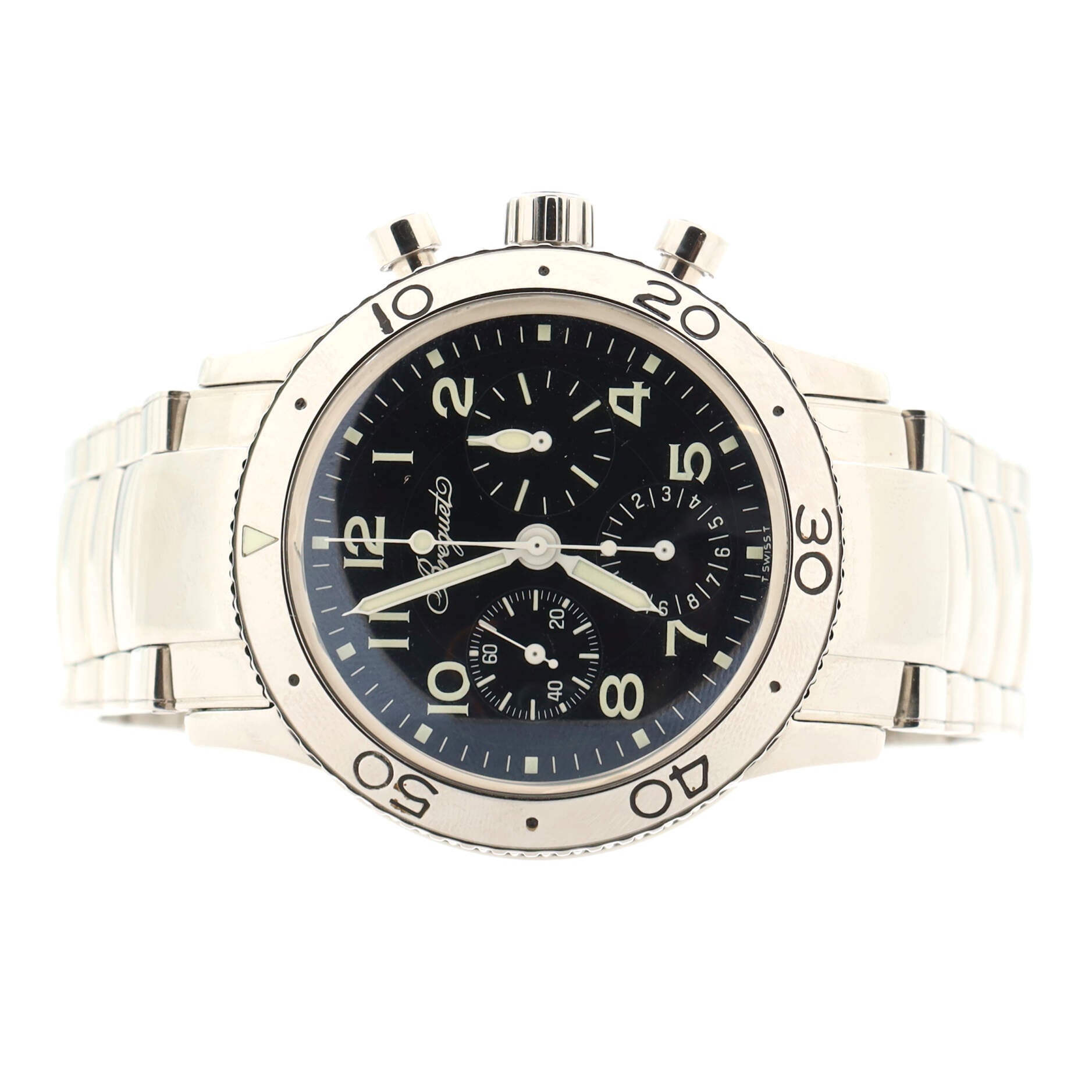 Type XX Aeronavale Fly Back Chronograph Automatic Watch Stainless Steel 39