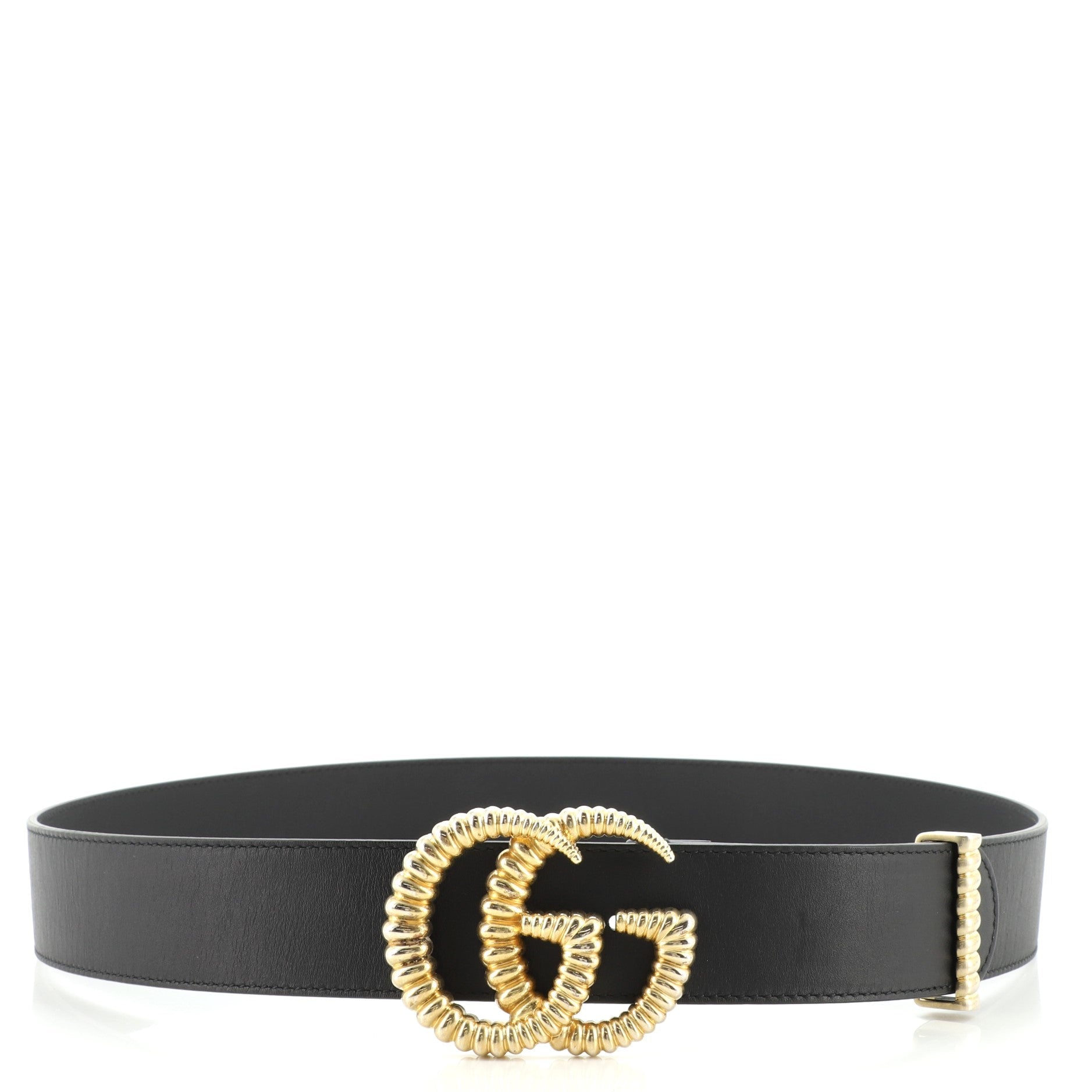 GG Torchon Belt Leather Wide 95