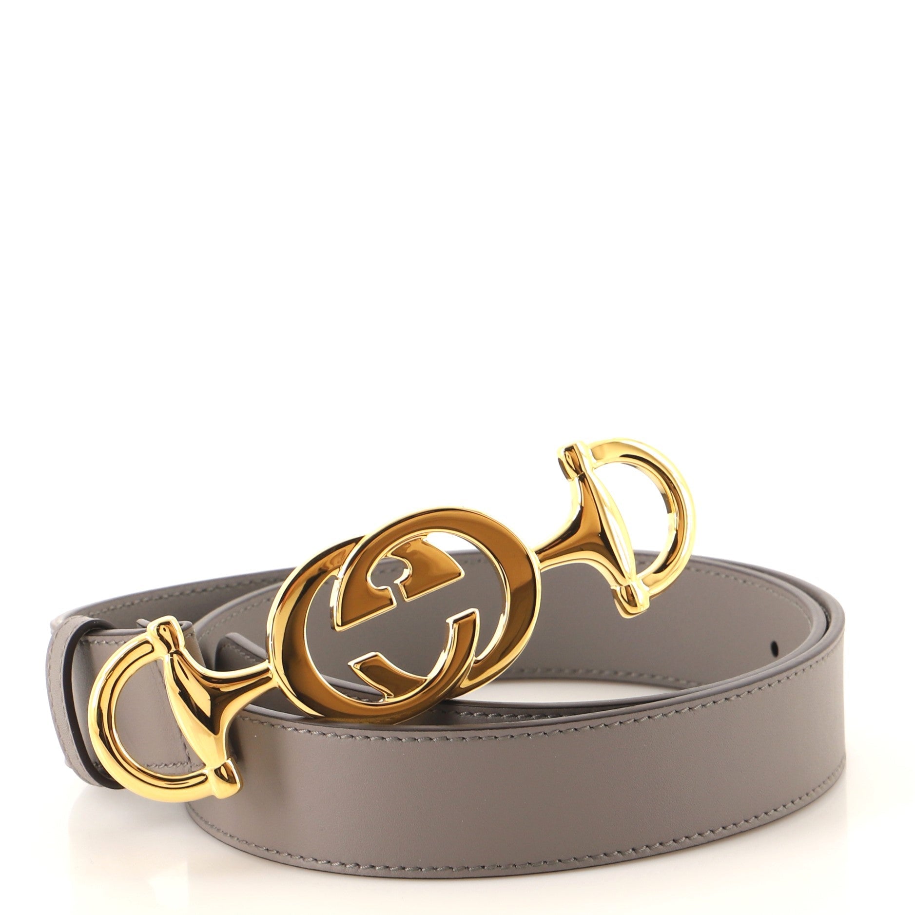 Interlocking G Horsebit Belt Leather Medium 80