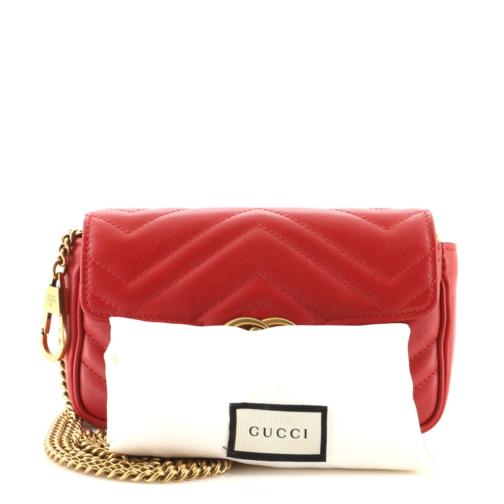 GG Marmont Flap Bag Matelasse Leather Super Mini