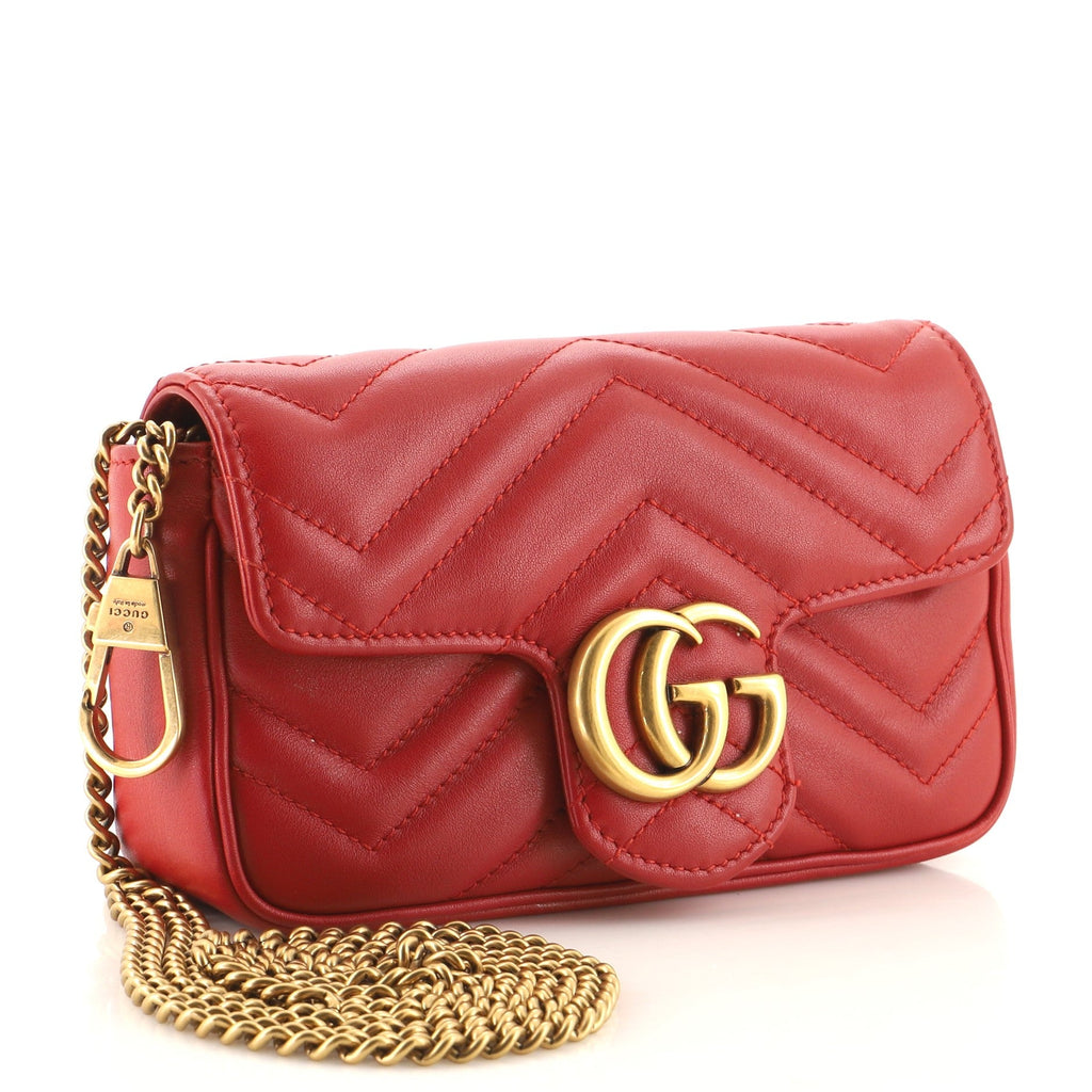 GG Marmont Flap Bag Matelasse Leather Super Mini