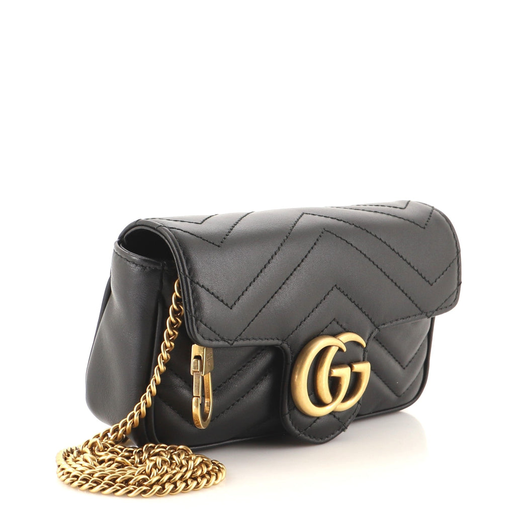 GG Marmont Flap Bag Matelasse Leather Super Mini