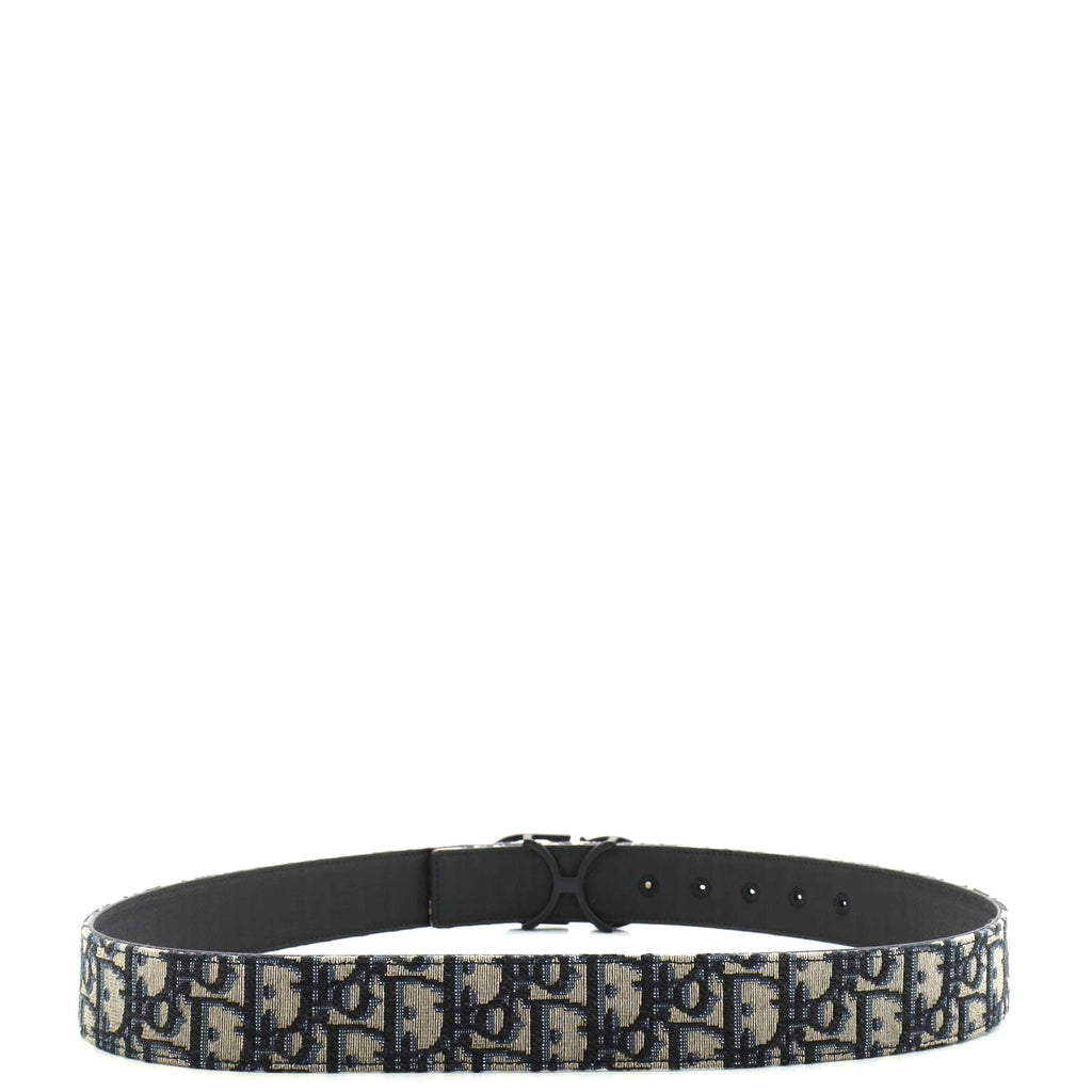 CD Buckle Belt Oblique Canvas Medium 90
