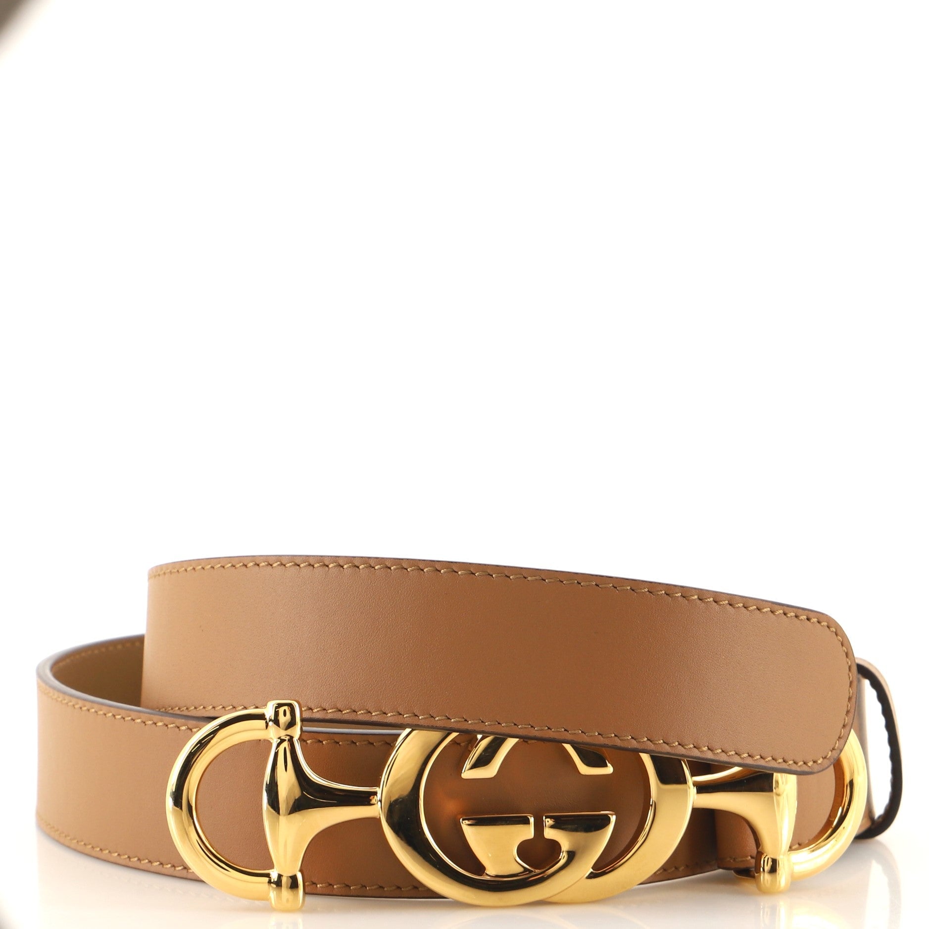 Interlocking G Horsebit Belt Leather Medium 80