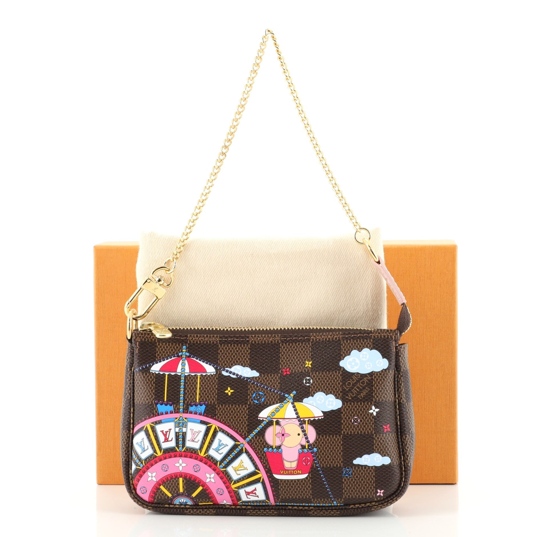 Pochette Accessoires Limited Edition Vivienne Xmas Damier Mini