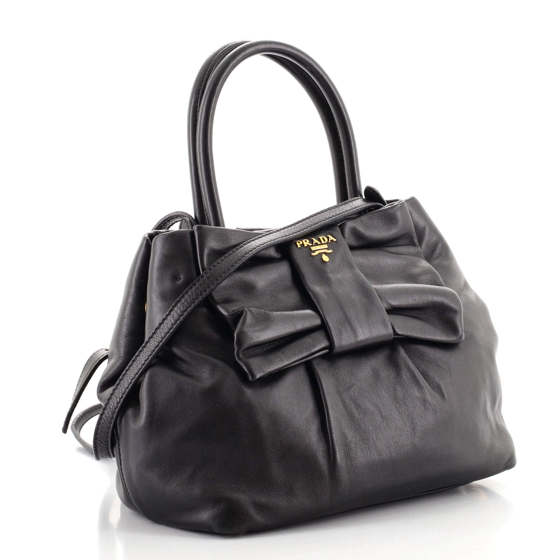 Bow Tote Nappa Leather Mini