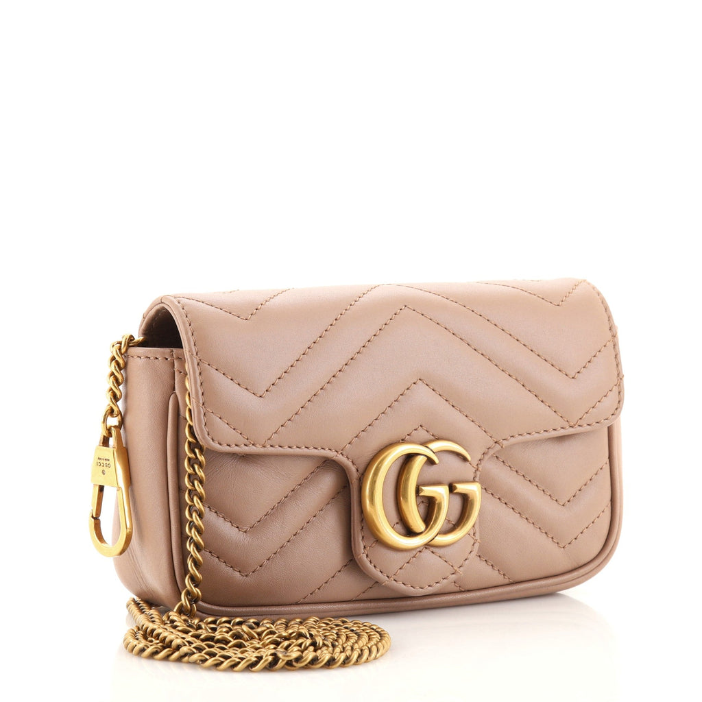 GG Marmont Flap Bag Matelasse Leather Super Mini