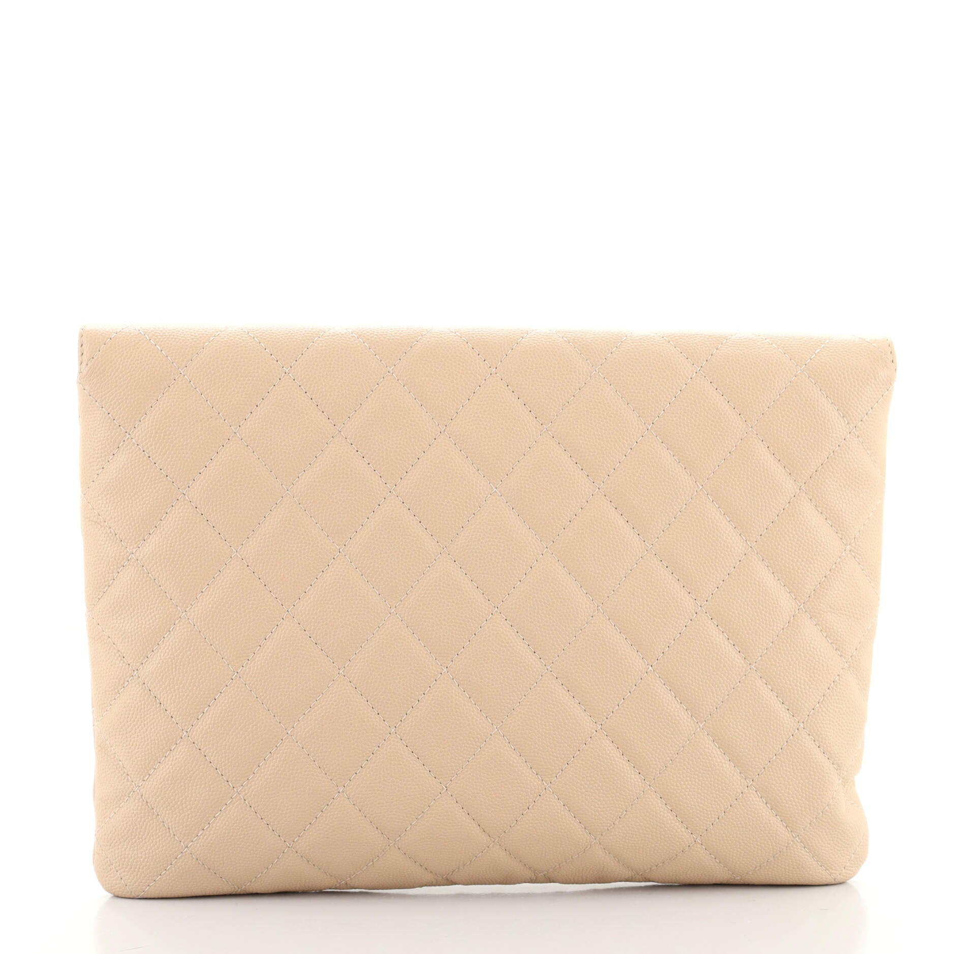 Golden Class O Case Clutch Quilted Caviar Medium
