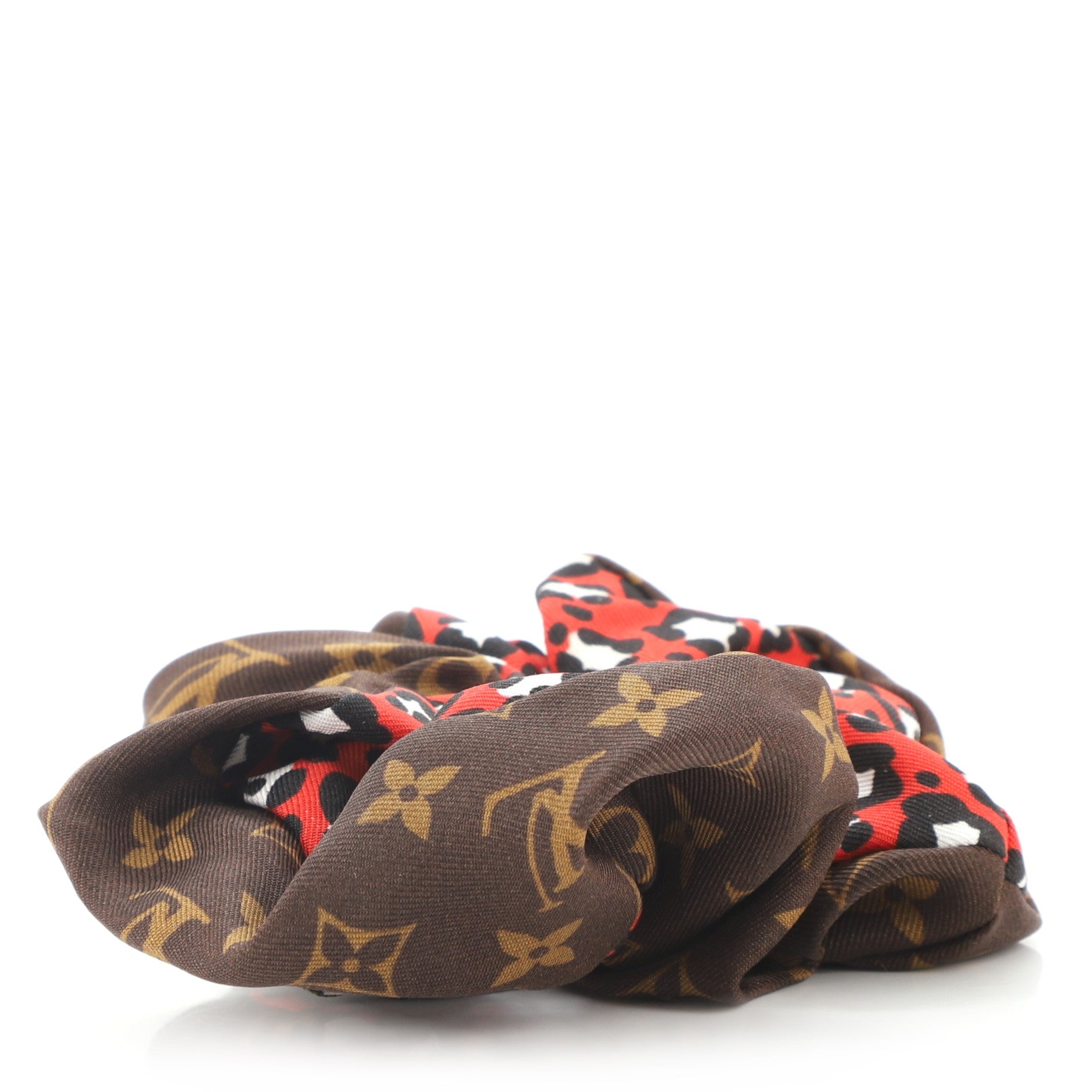 Vuittamins Scrunchies 2-Piece Set Monogram Silk XS