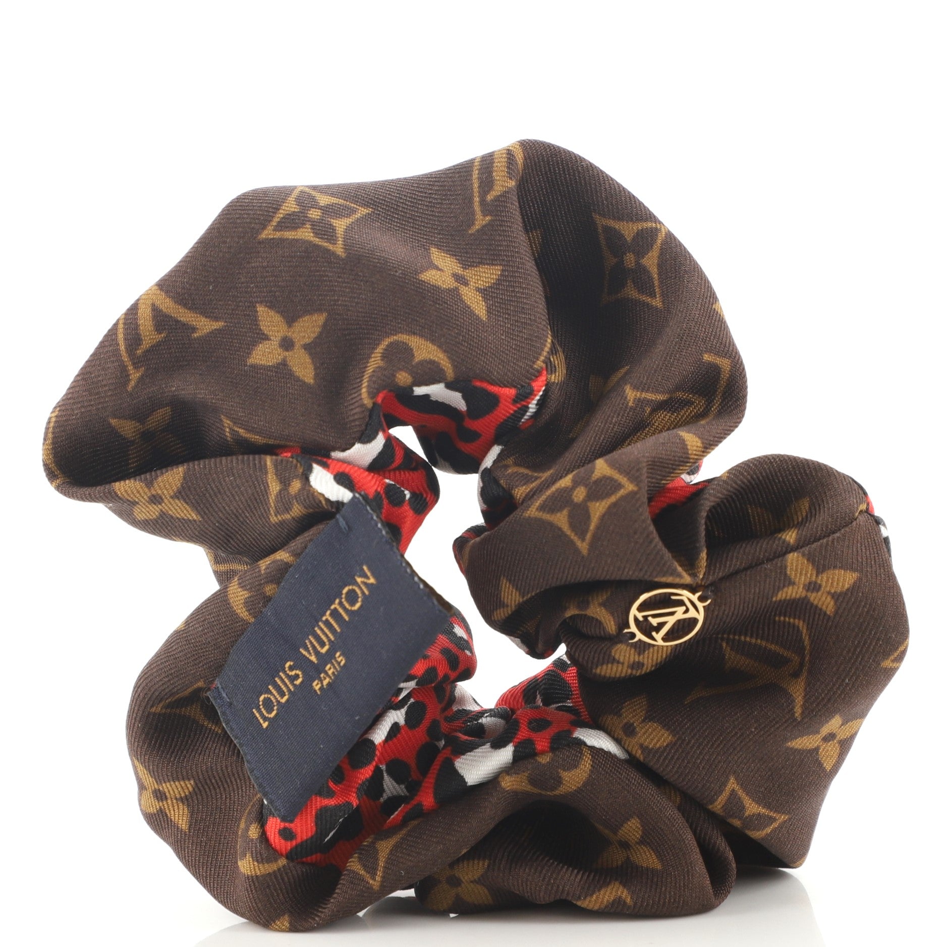 Vuittamins Scrunchies 2-Piece Set Monogram Silk XS